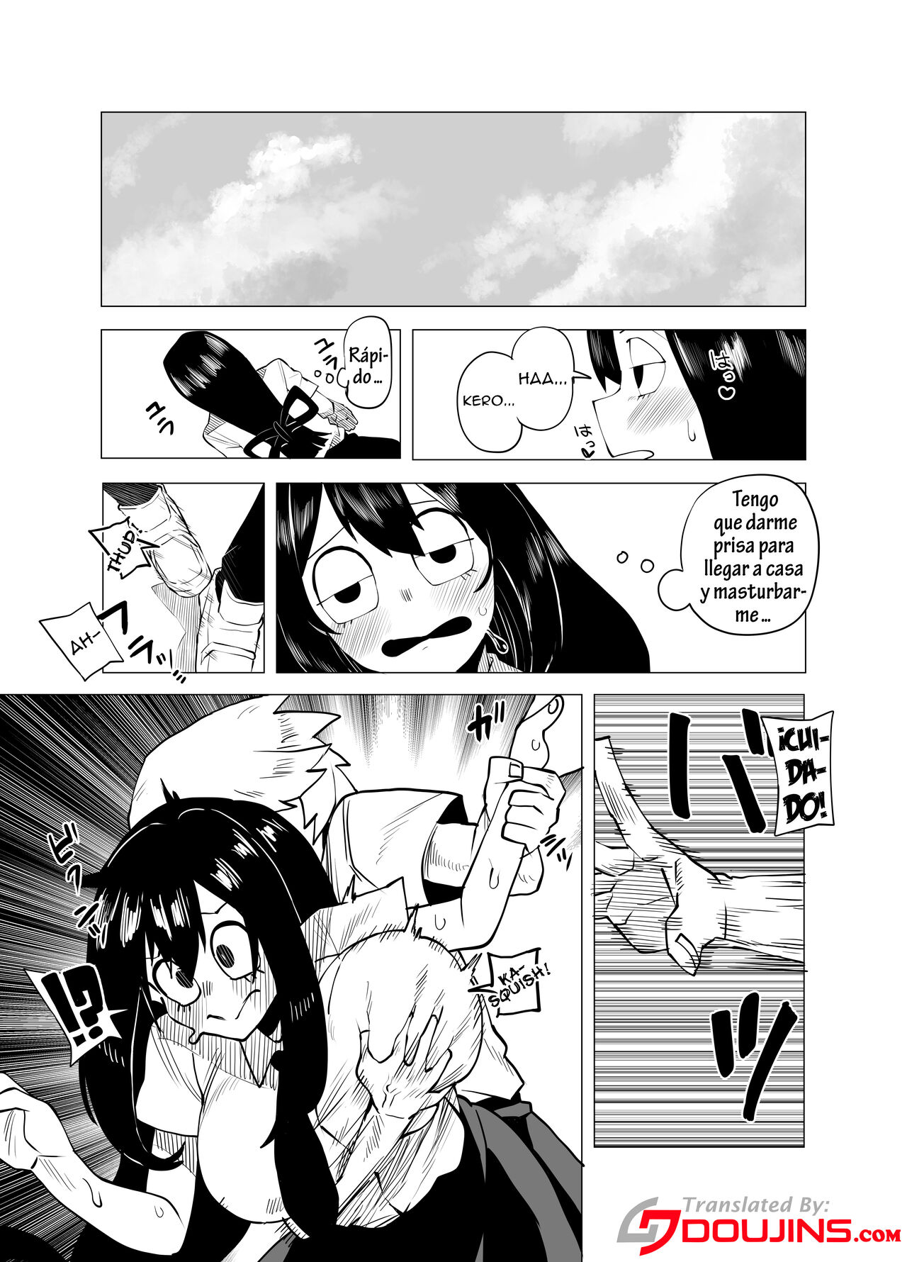 [Oekaki Kaki] Teisou Gyakuten Butsu ~Tsuyu no Baai~ | Academia de Héroes & una Moralidad Invertida 3: Caso Tsuyu (Boku no Hero Academia) [Spanish] [kalock] numero di immagine  2