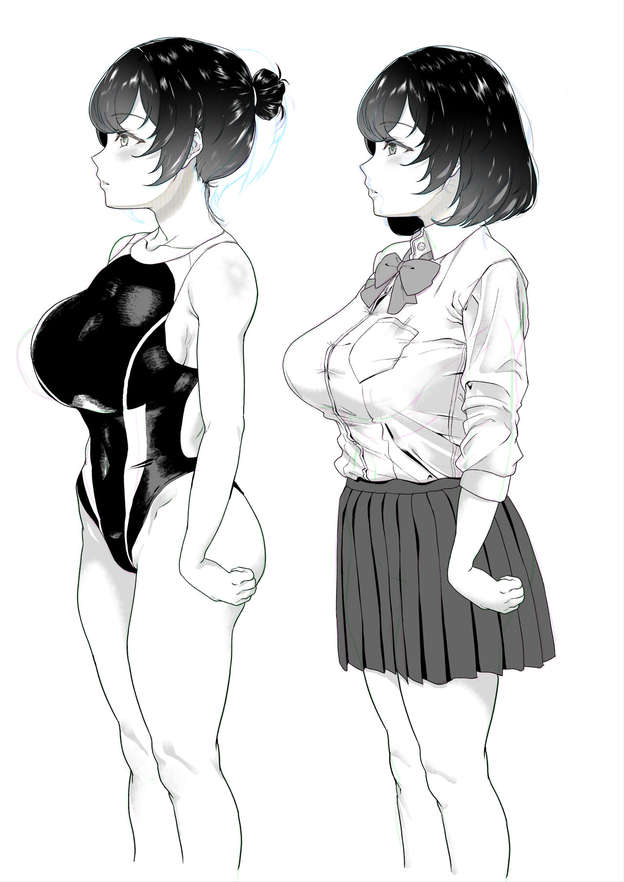 [Aoiro Ichigou] Suieibu no Kanojo ga Shinyuu wo Kobamenaku Naru Katei 이미지 번호 75