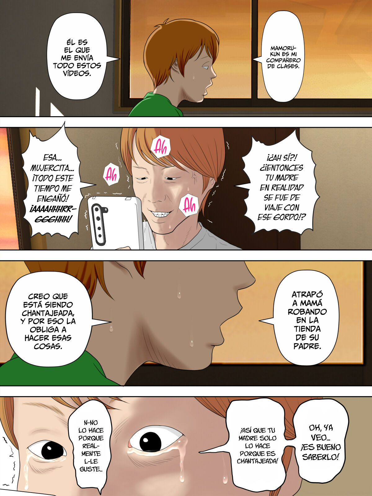 [Minazuki Mikka] Manbiki Mama to Tencho no Musuko 5 [Spanish] [Lanerte] image number 7