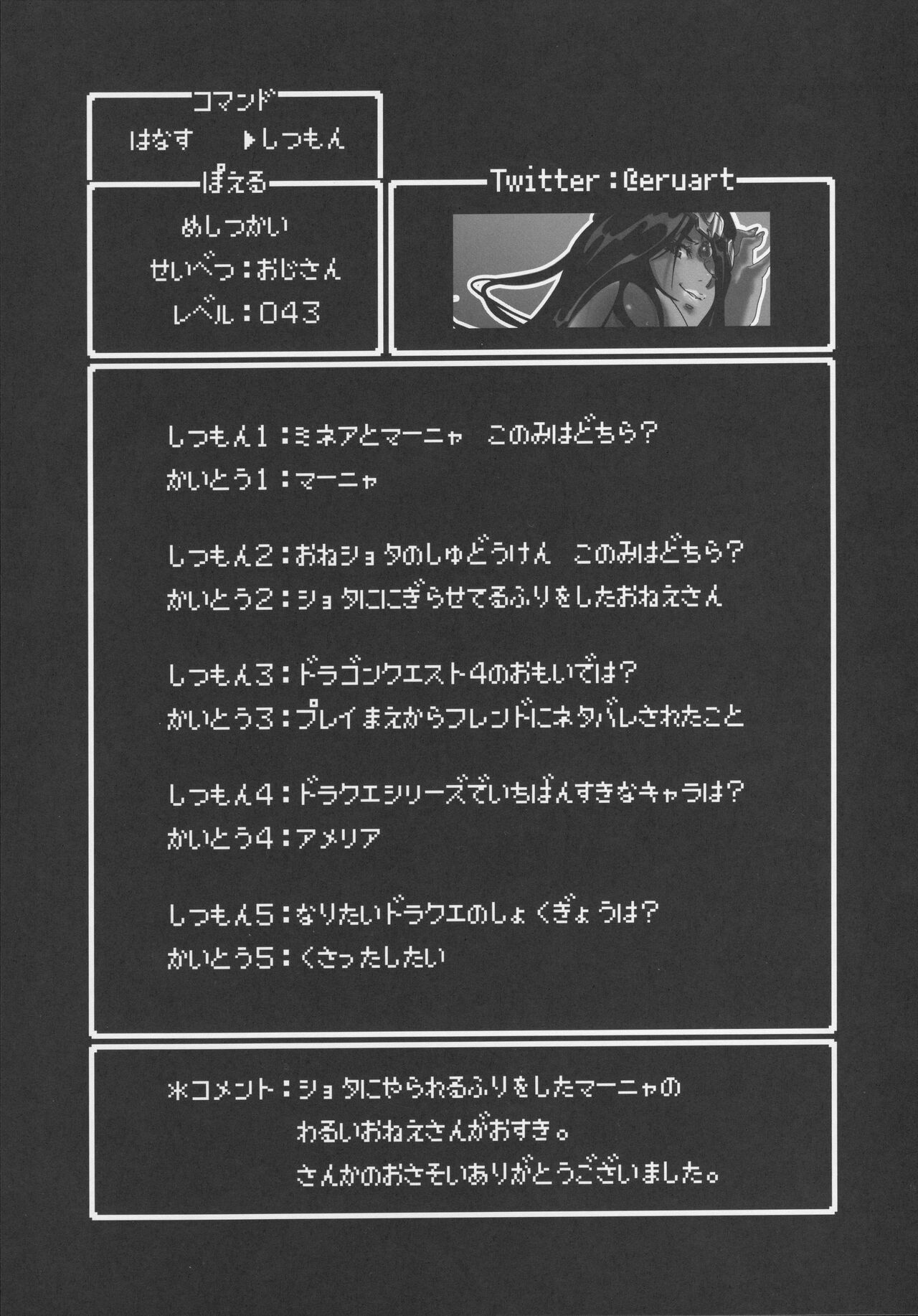 (C100) [Mizore Art Garden (Yuki Mizore)] Yoru no  Gypsy Dance   (Dragon Quest IV) imagen número 22