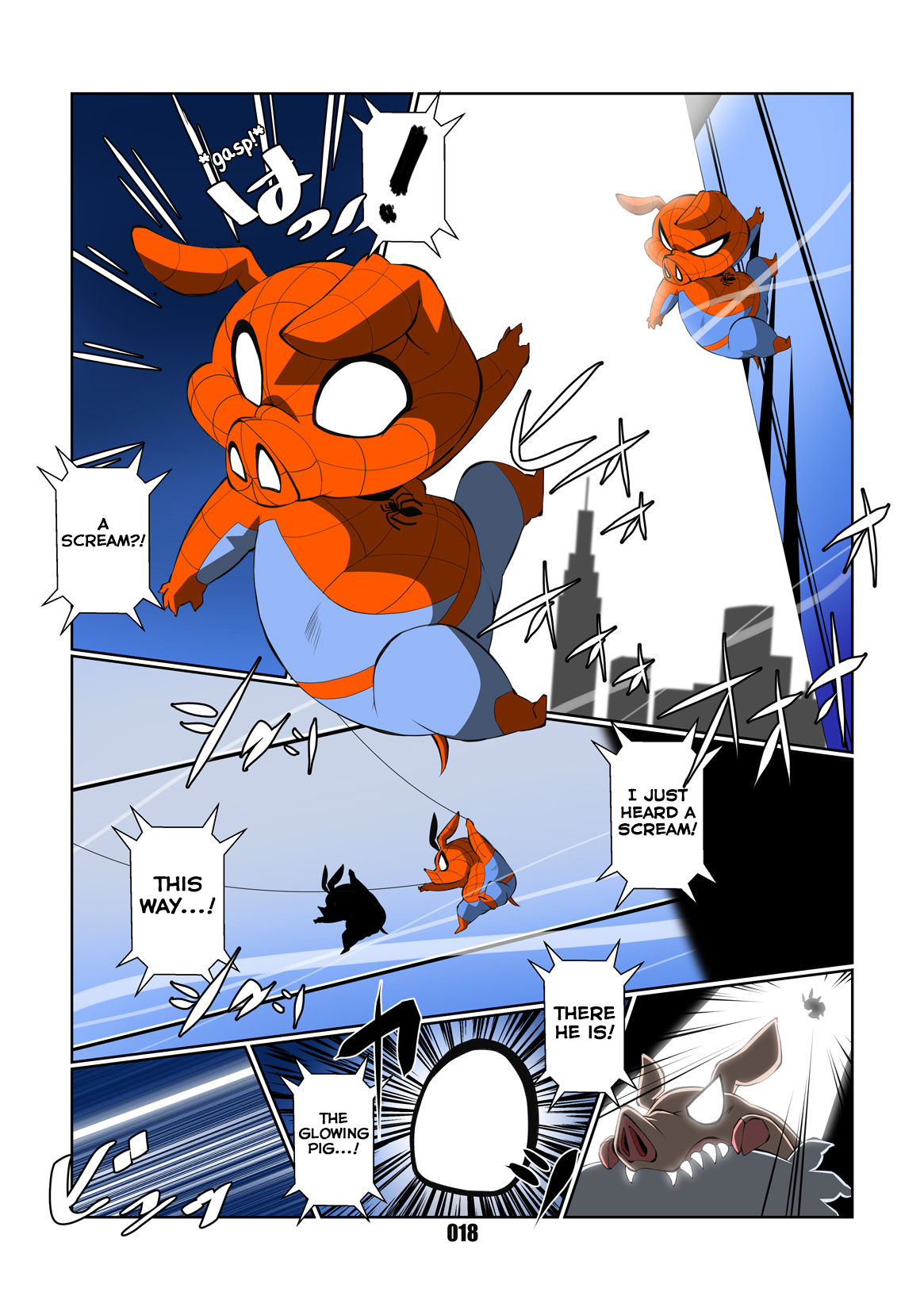 [Chibineco Honpo (Chibineco Master)] Spider-Ham (Spider-man) [English] [Yuuta's Blog] [Digital] imagen número 18