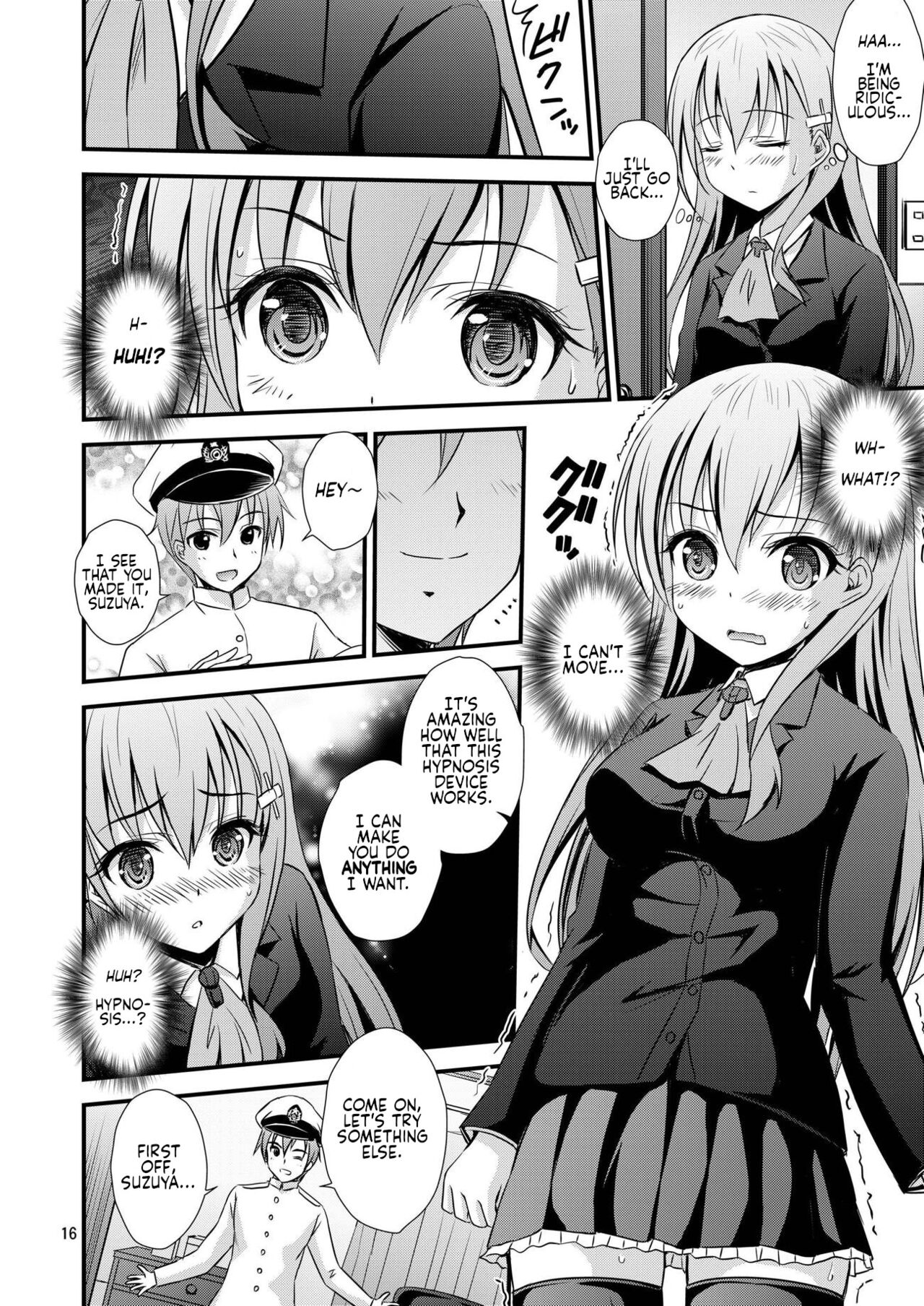 [Magudara Kaihou Doumei (Tsukuyomi Sazin)] SuzuKuma to Saimin de Ichaicha Suru Hon | A Book about Messing Around with Suzuya and Kumano using Hypnosis (Kantai Collection -KanColle-) [English] [Digital] image number 15