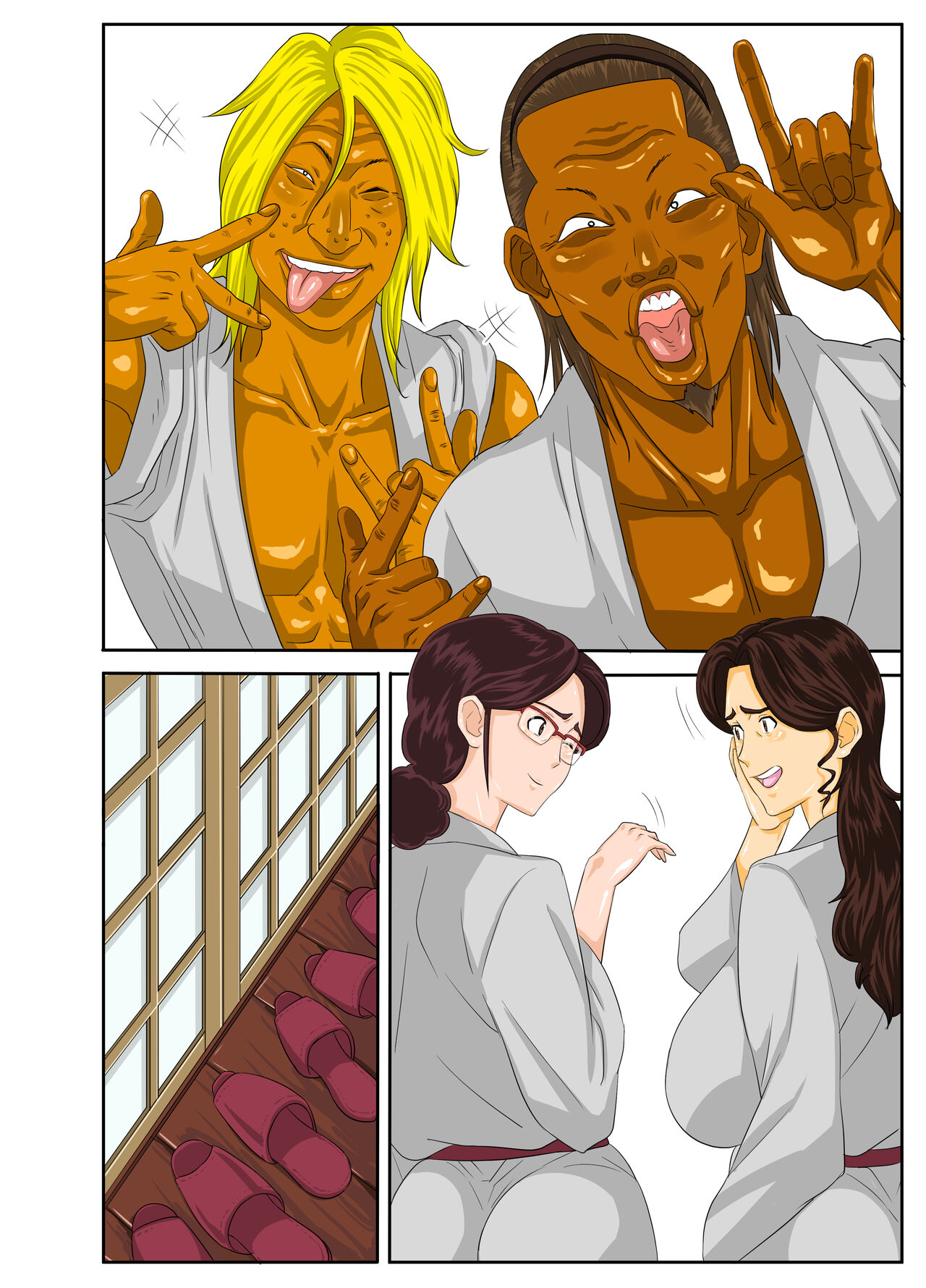 [Mosquito Man] Onsenyado de Chara-o ni Kuwareta Muchi Muchi Kaa-chan [RAW+ Textless version] 이미지 번호 50