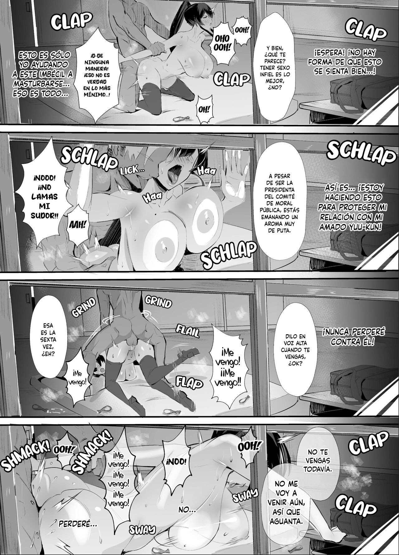 [Zenjidou Shimoneta Seizou Machine (Chinetsu)] Kuppuku ~Fuuki Iinchou wa Odosarete Netorarete...~ | Submission ~La Presidenta Del Comité De Moral Pública Es Chantajeada Y Obligada A Ser Infiel...~ [Spanish] [NETORU SCAN] [Decensored] [Digital] image number 29