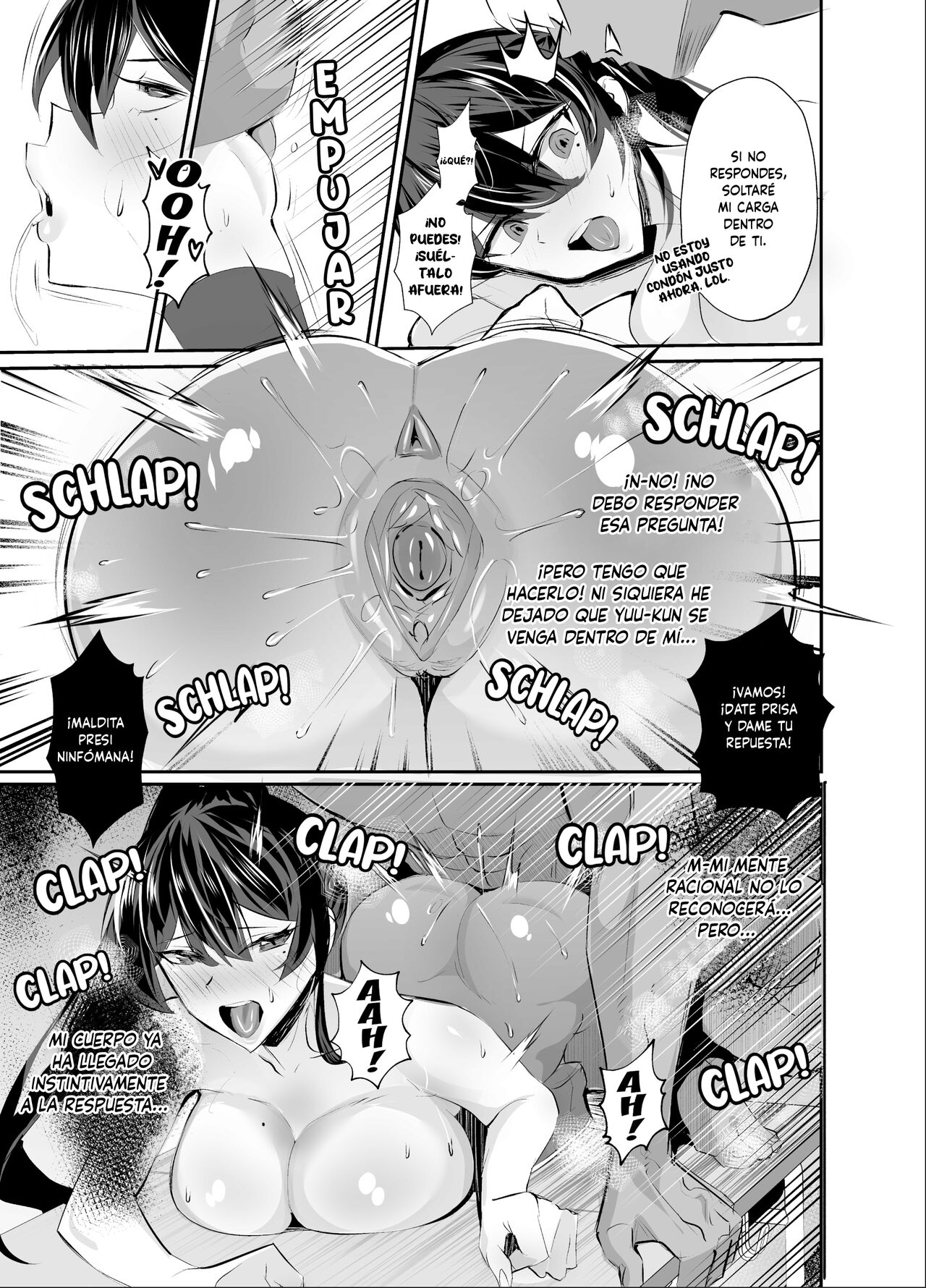 [Zenjidou Shimoneta Seizou Machine (Chinetsu)] Kuppuku ~Fuuki Iinchou wa Odosarete Netorarete...~ | Submission ~La Presidenta Del Comité De Moral Pública Es Chantajeada Y Obligada A Ser Infiel...~ [Spanish] [NETORU SCAN] [Decensored] [Digital] image number 35