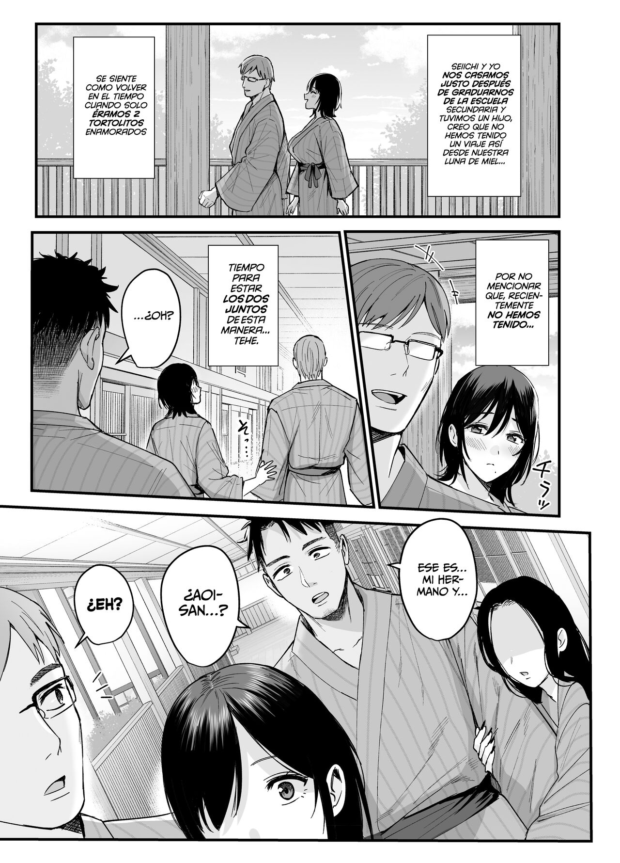 [AMAM (Ame Arare)] Mesunoyado ~Tsuma wa Midare Kegasareru~ | Posada para Putas ~Esposa Siendo Profanada y Quebrantada~ [Spanish] [EromegameTT y Hakuyoku no Translation] [Digital] numero di immagine  5