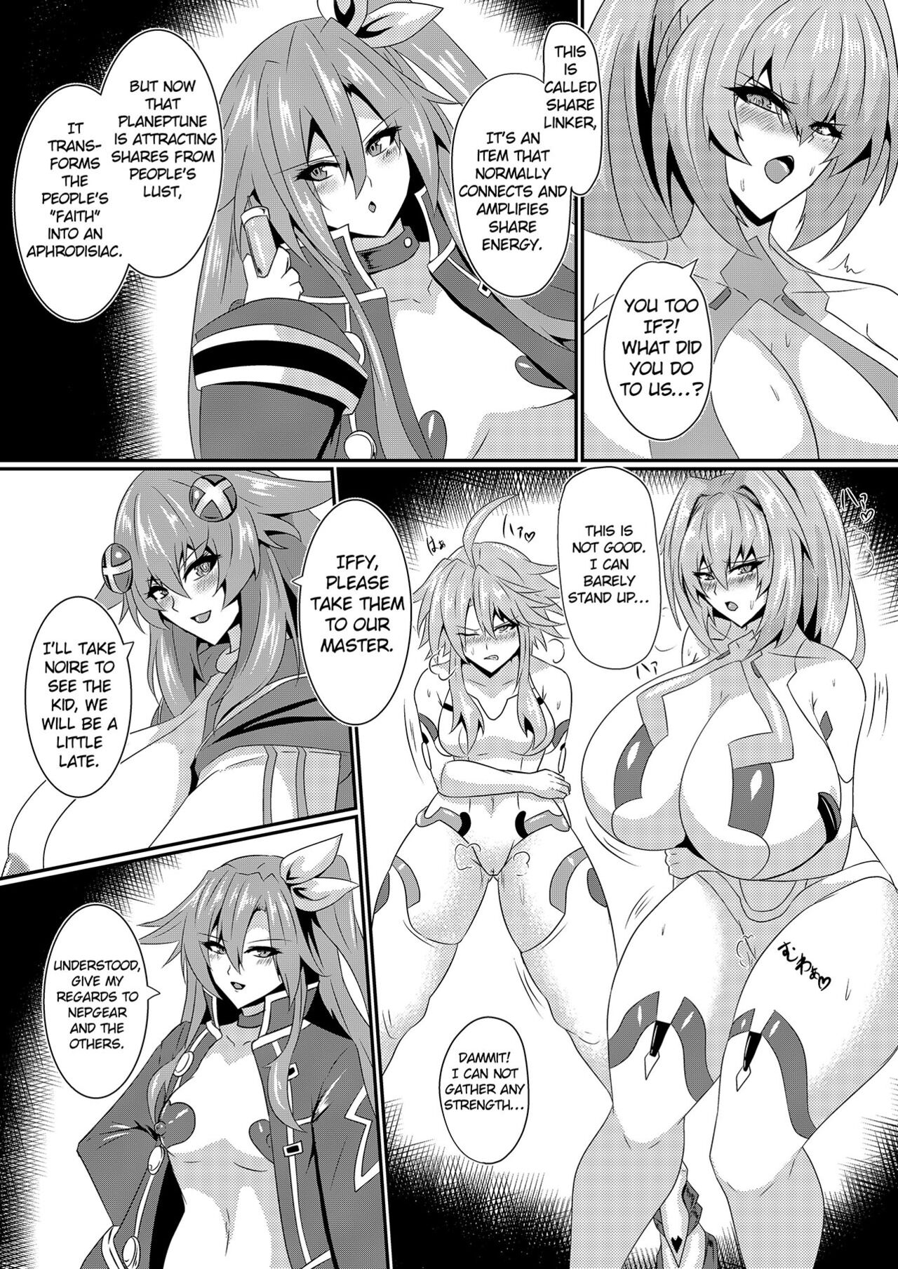 (C102) [Shiro Brownie (Seshiro)] Pleasure Heart -NOIRE- (Hyperdimension Neptunia) [English] [Digital] image number 7