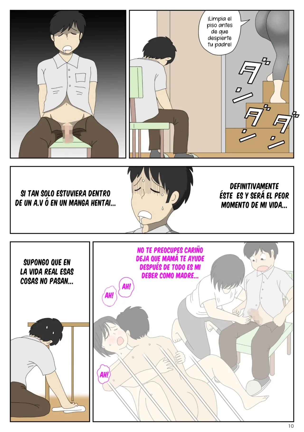 [Mizuarai no kai] Onaneta Kaa-san | Mamá  es mi material para masturbación 01 [Spanish] [McLovin] imagen número 10