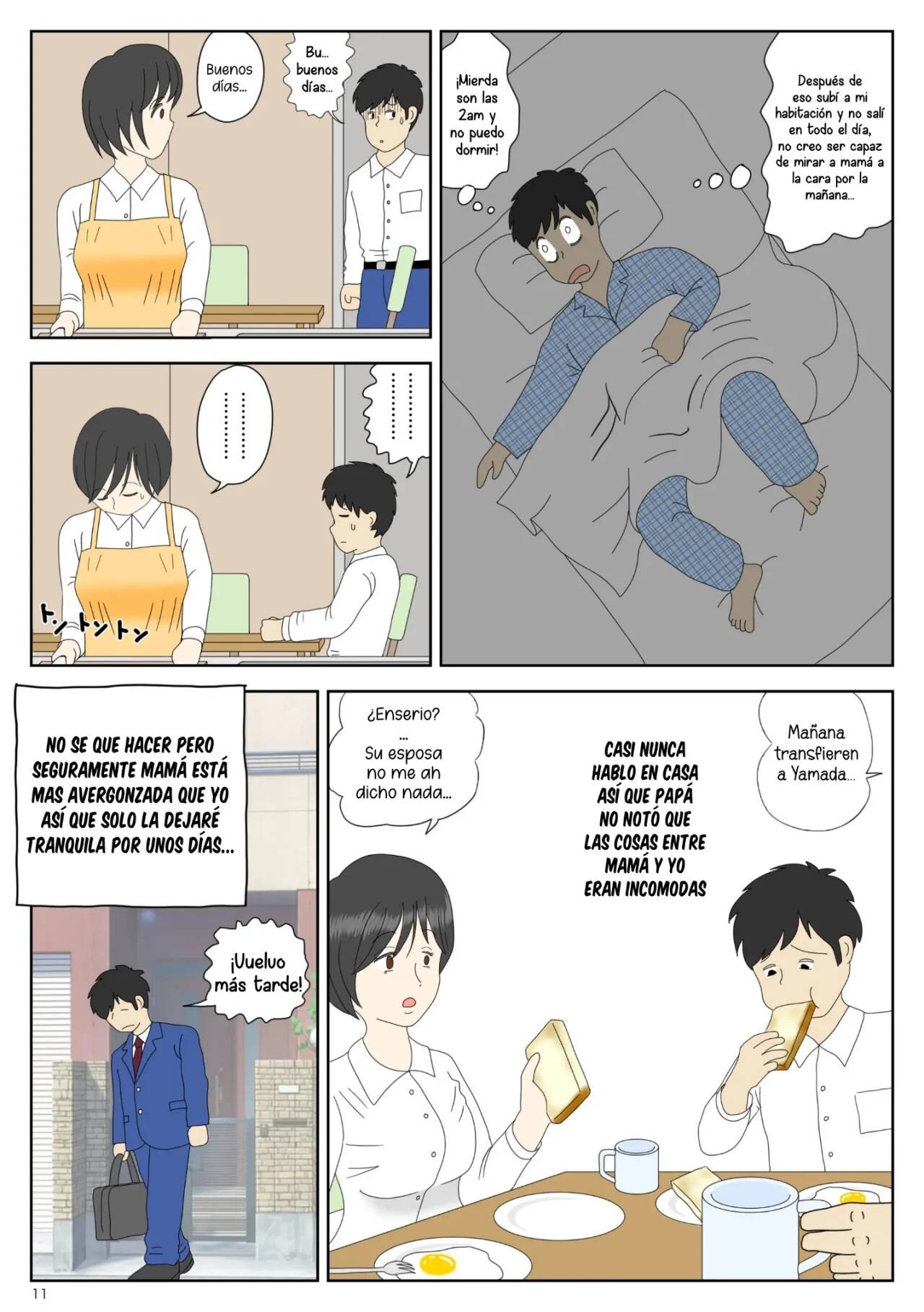 [Mizuarai no kai] Onaneta Kaa-san | Mamá  es mi material para masturbación 01 [Spanish] [McLovin] imagen número 11