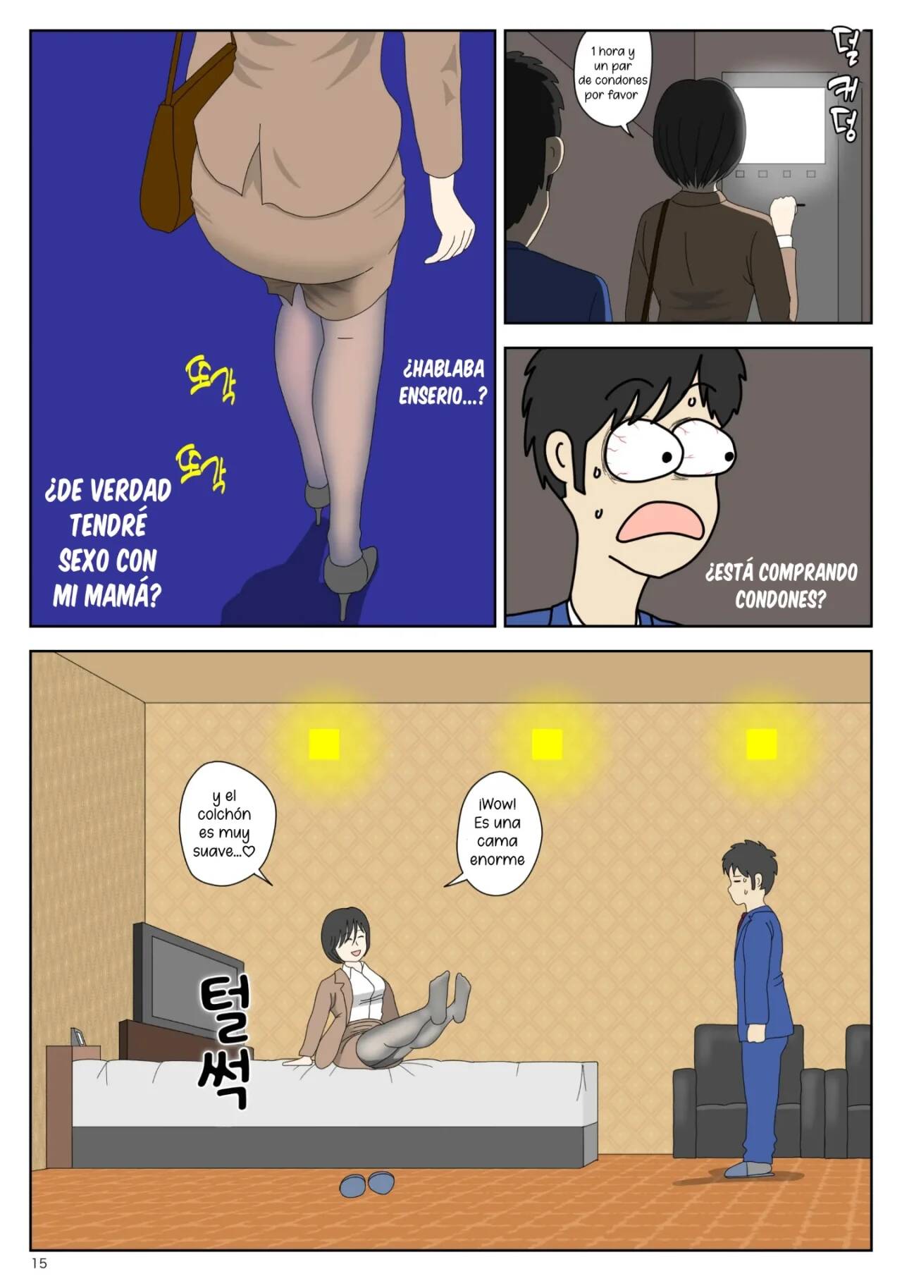 [Mizuarai no kai] Onaneta Kaa-san | Mamá  es mi material para masturbación 01 [Spanish] [McLovin] imagen número 15