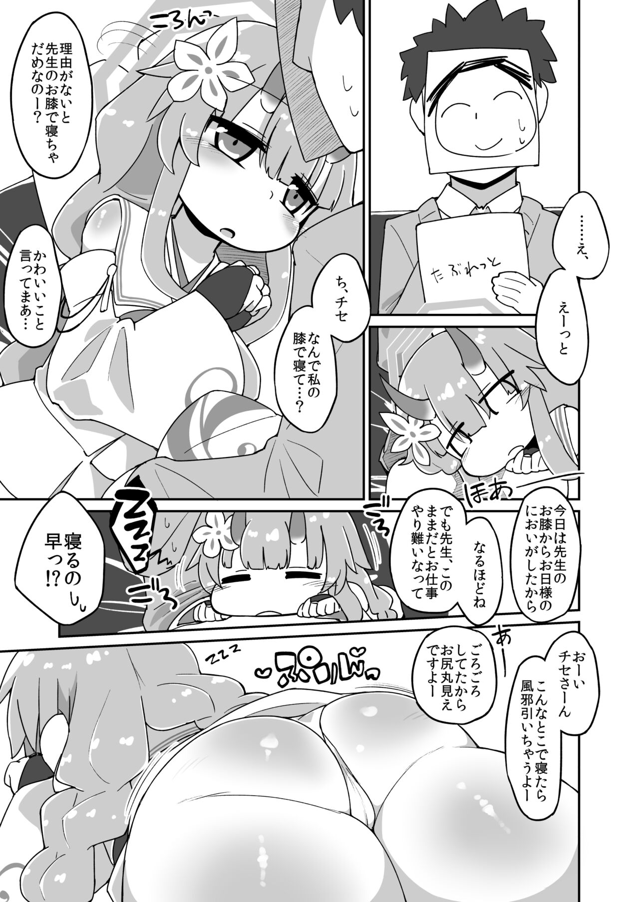 [Katamari Dragon] Chise Ecchi Manga (Blue Archive) imagen número 1