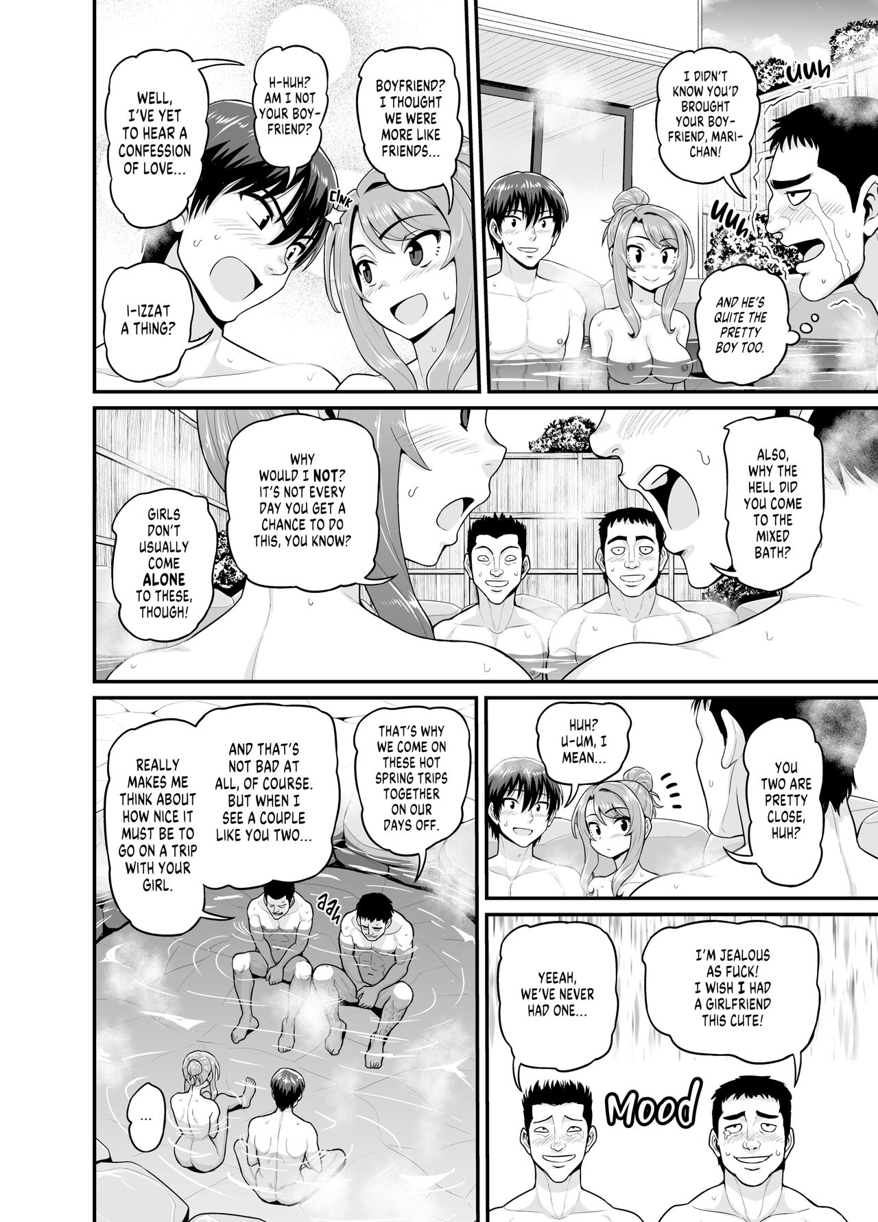 [Gachonjirou] Getting it On With Your Gaming Buddy at the Hot Spring [English] {FUDEORS} [Decensored] image number 15