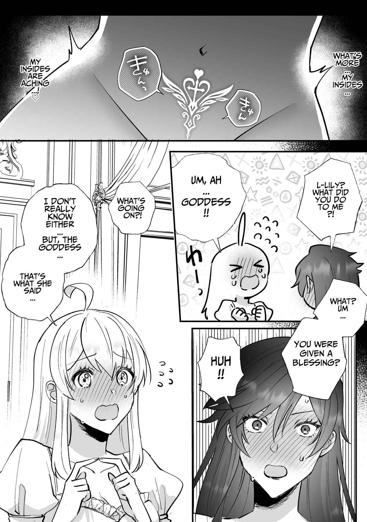 [Kyoutansan (Daizu)] Danzai Route o Kaihi Shiyou to Shita Akuyaku Reijou wa Futanari Seijo no Imouto ni Dekiai Saremashita [English] [Kusanuu] imagen número 34