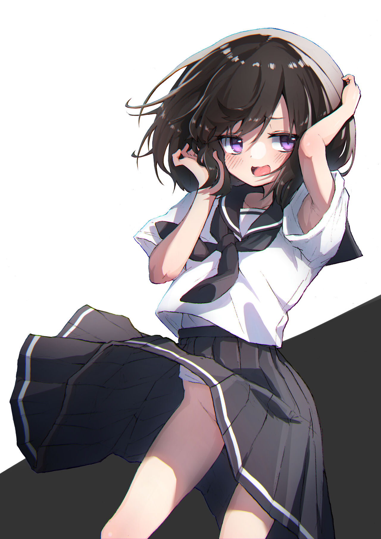 [Amethyst Darkness (Erocchi)] GIRL - Kouhai Kanojo Soushuuhen II [Chinese] [甜族星人x我不看本子汉化] [Digital] numero di immagine  3