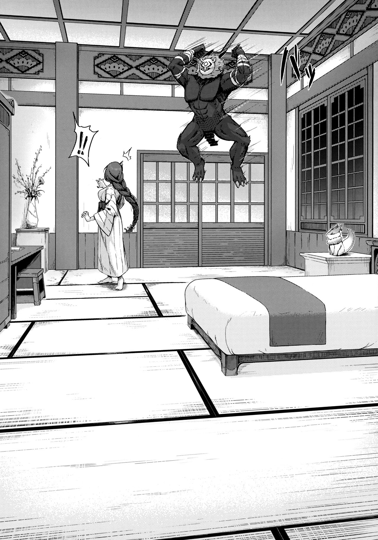 (C101) [Nanaya (Nao)] Kage-chan to Deka Churl | Raiden and the Big Hilichurl (Genshin Impact) [English] imagen número 8