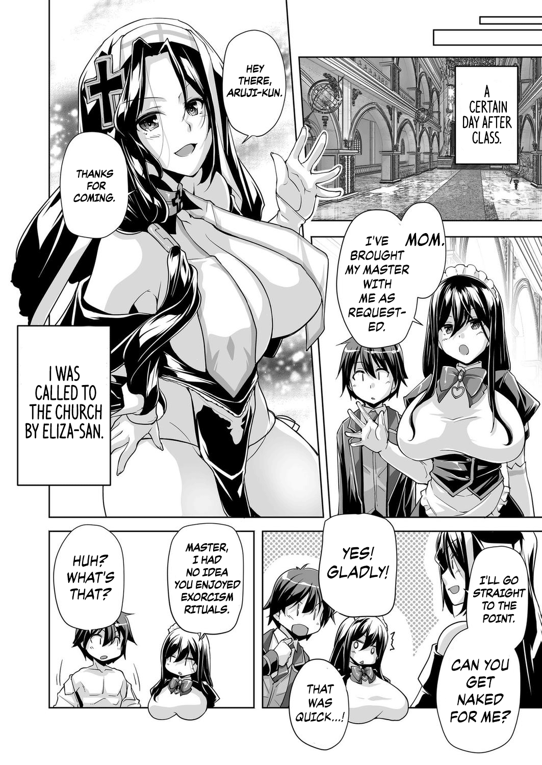 [Nishizaki Eimu] Motto! Haramase! Honoo no Oppai Isekai Oppai Maid Gakuen! Ch. 2 (BugBug 2023-10) [English] {Chrysanthemum} [Digital] 画像番号 12