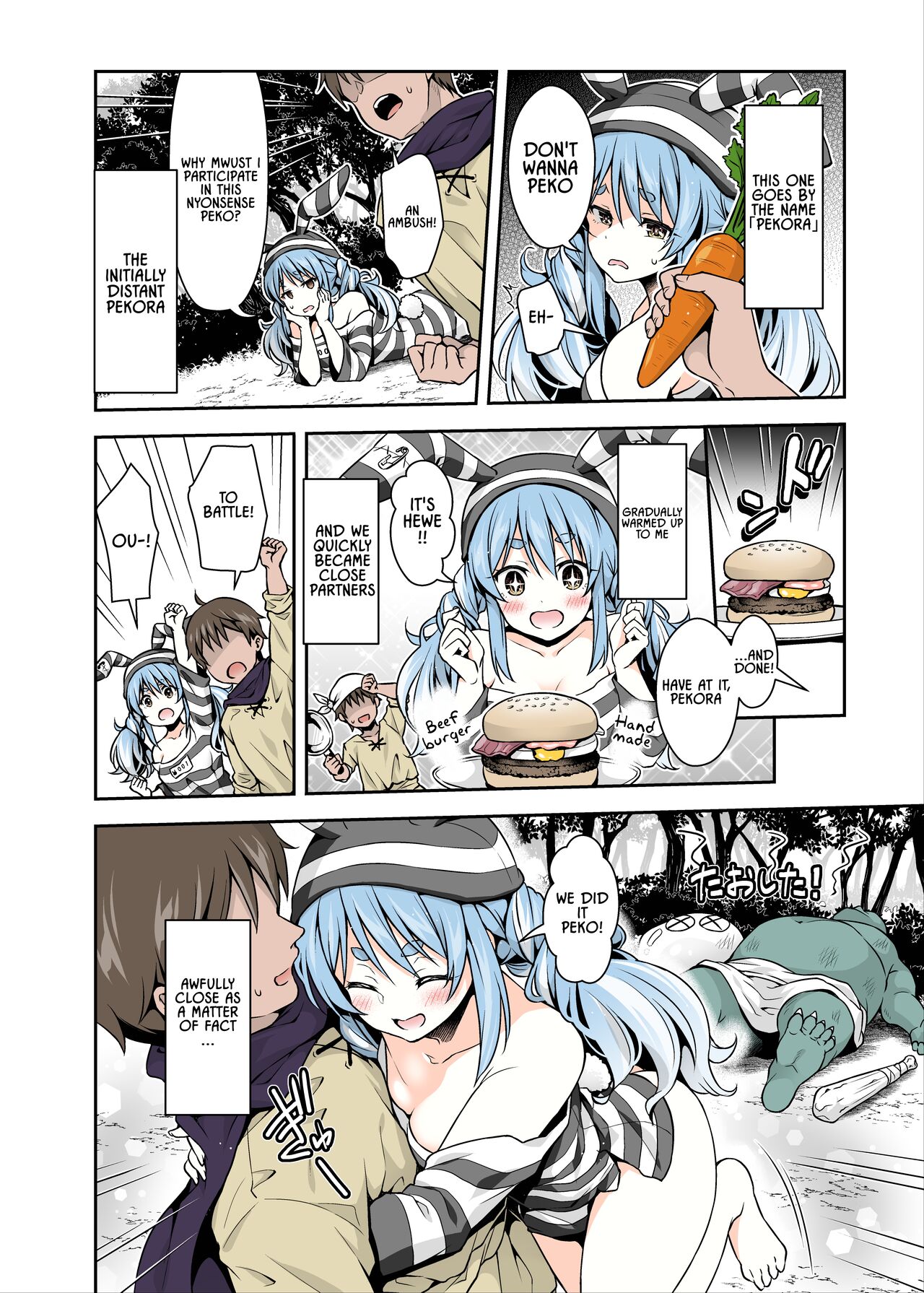 [Hachinoko P (hatigo)] Yasei no Usagi ga Nakama ni Naritasou ni Kochira o Miteiru | Wild Rabbit Is Looking At You As If It Wants To Be Friends (Usada Pekora) [English] [Semicolor] [Lidl Translations] [Digital] 图片编号 4