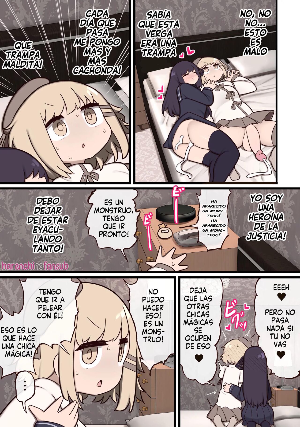 [Izumo Gasshuukoku (Momomo Gasshuukoku)] Futanari Mahou Shoujo ❤Teki ni Chinchin Haya sareta node❤❤Sex shite mo Ii yo ne?❤ [Spanish] [Descensored] [Harenchi no Fansub] изображение № 26