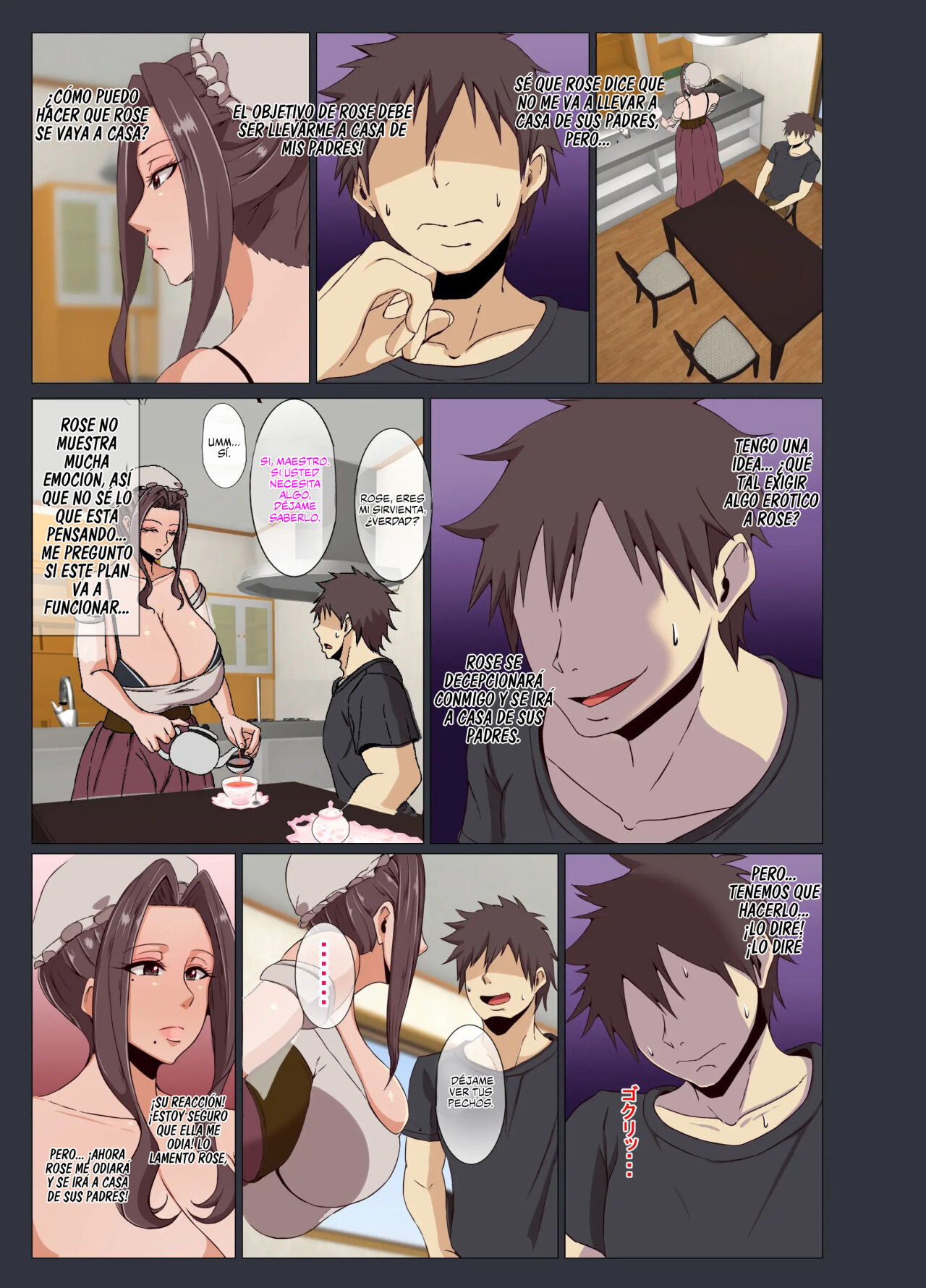 [KAZAMA DoJo (Mucc)] Bakunyu Maid Rose [Spanish] [RaionScan] [Digital] изображение № 9