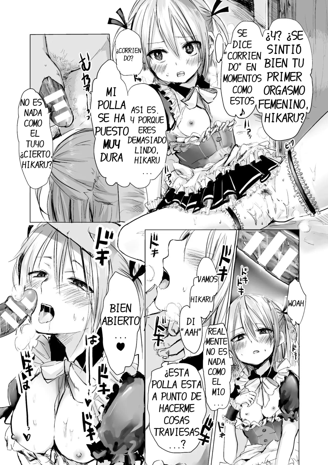 [Netoromorikon] Hikaru-kun to Asobou (Bessatsu Comic Unreal Nyotaika H wa Tomerarenai Vol. 2) [Spanish] [DARKSTONE] [Digital] image number 8