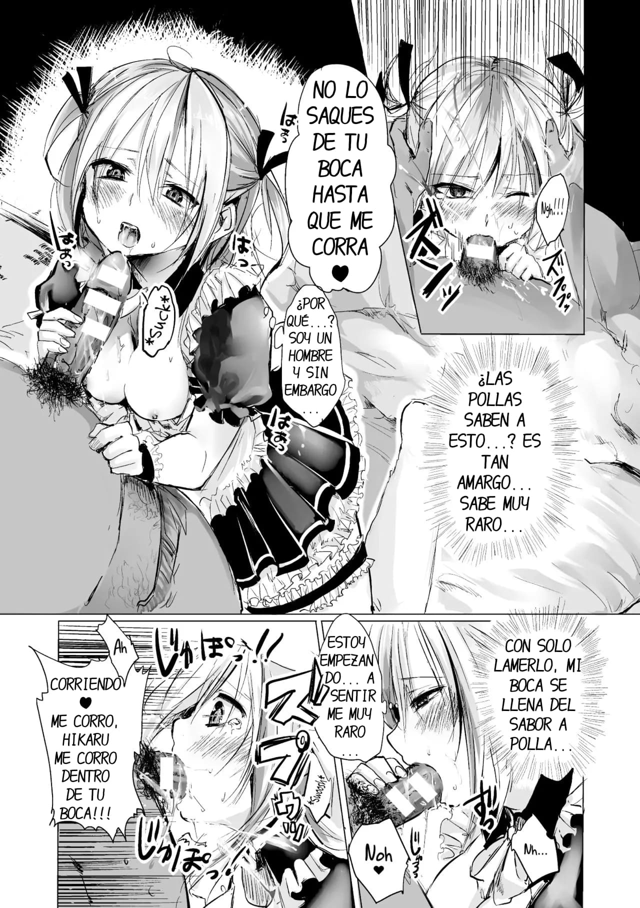 [Netoromorikon] Hikaru-kun to Asobou (Bessatsu Comic Unreal Nyotaika H wa Tomerarenai Vol. 2) [Spanish] [DARKSTONE] [Digital] image number 9