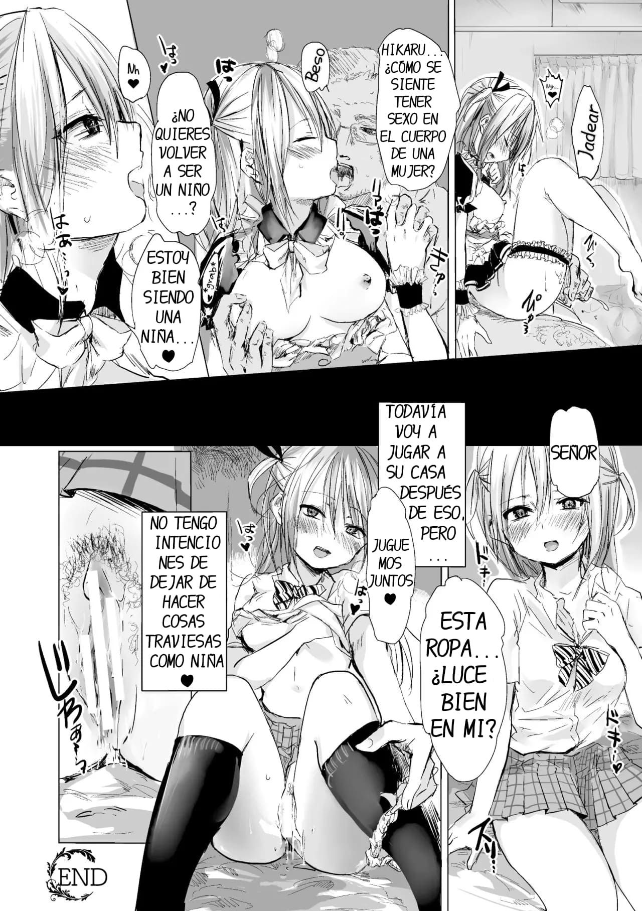 [Netoromorikon] Hikaru-kun to Asobou (Bessatsu Comic Unreal Nyotaika H wa Tomerarenai Vol. 2) [Spanish] [DARKSTONE] [Digital] image number 16