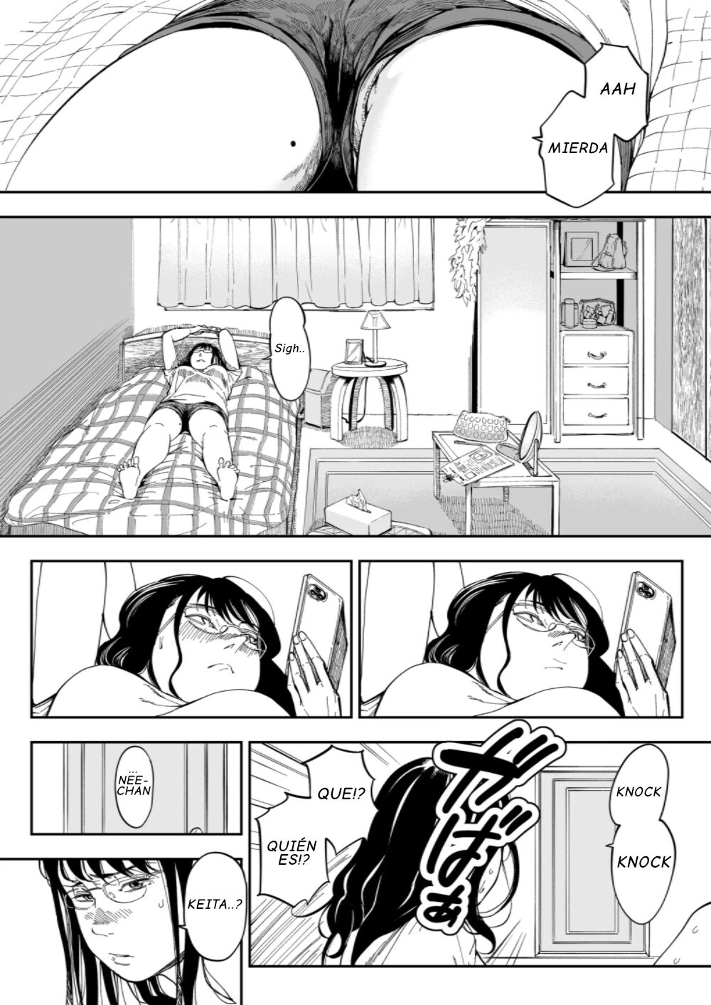 [Misaki (Ruriiro Sugar)] Aneki no Ero Aka Mitsuketara [Spanish] [Ko-fi] image number 9