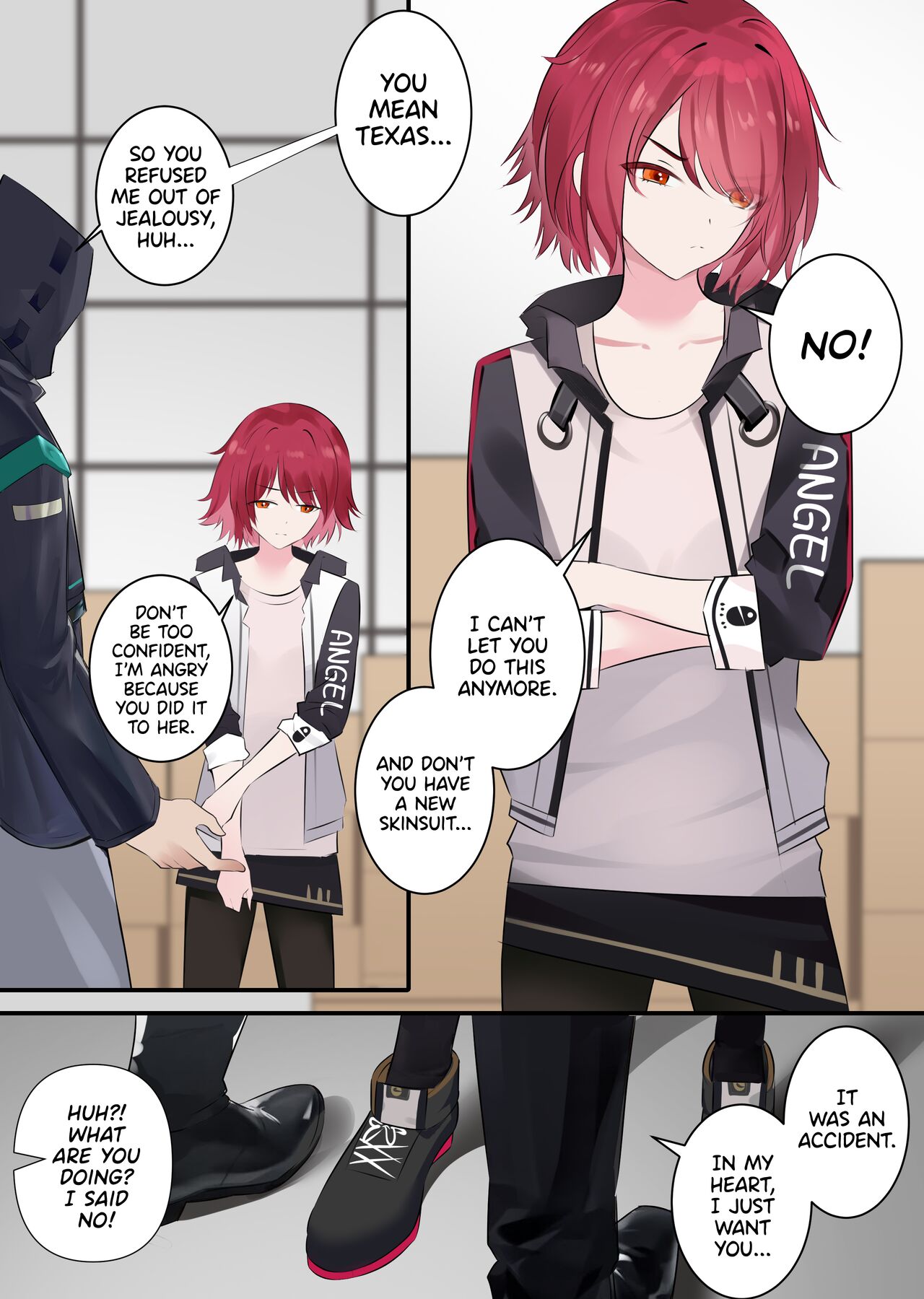 [gege] Exusiai (Arknights) [English] [DKKMD Translations] изображение № 1