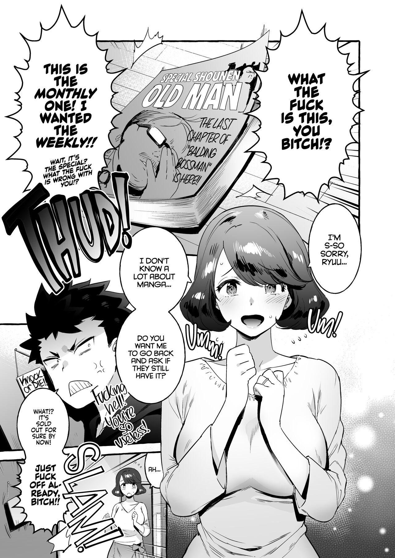 [Hibon (Itami)] Omae no Kaa-chan Kyokon!! [English] {2d-market.com} [Decensored] [Digital] image number 3