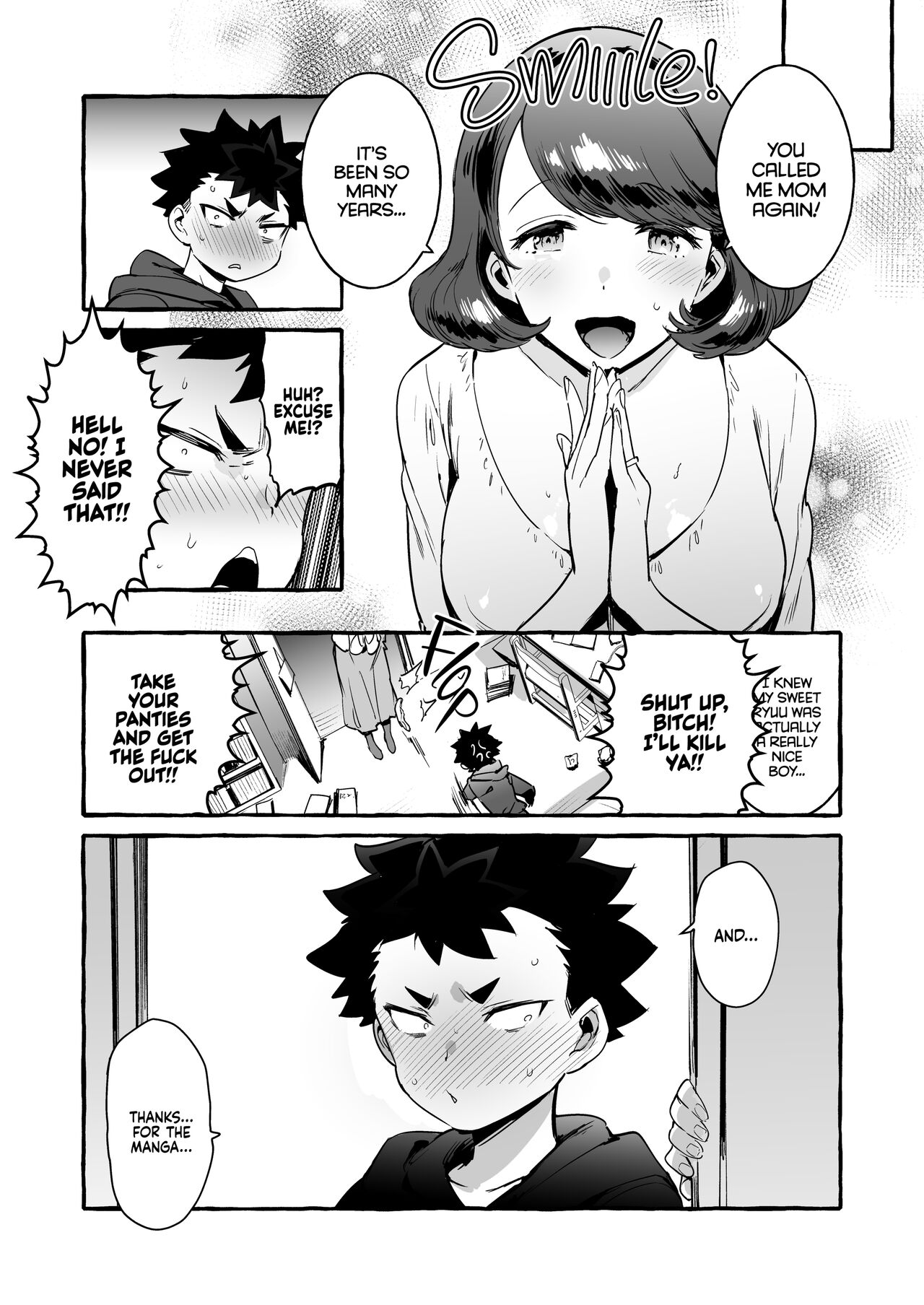 [Hibon (Itami)] Omae no Kaa-chan Kyokon!! [English] {2d-market.com} [Decensored] [Digital] image number 25
