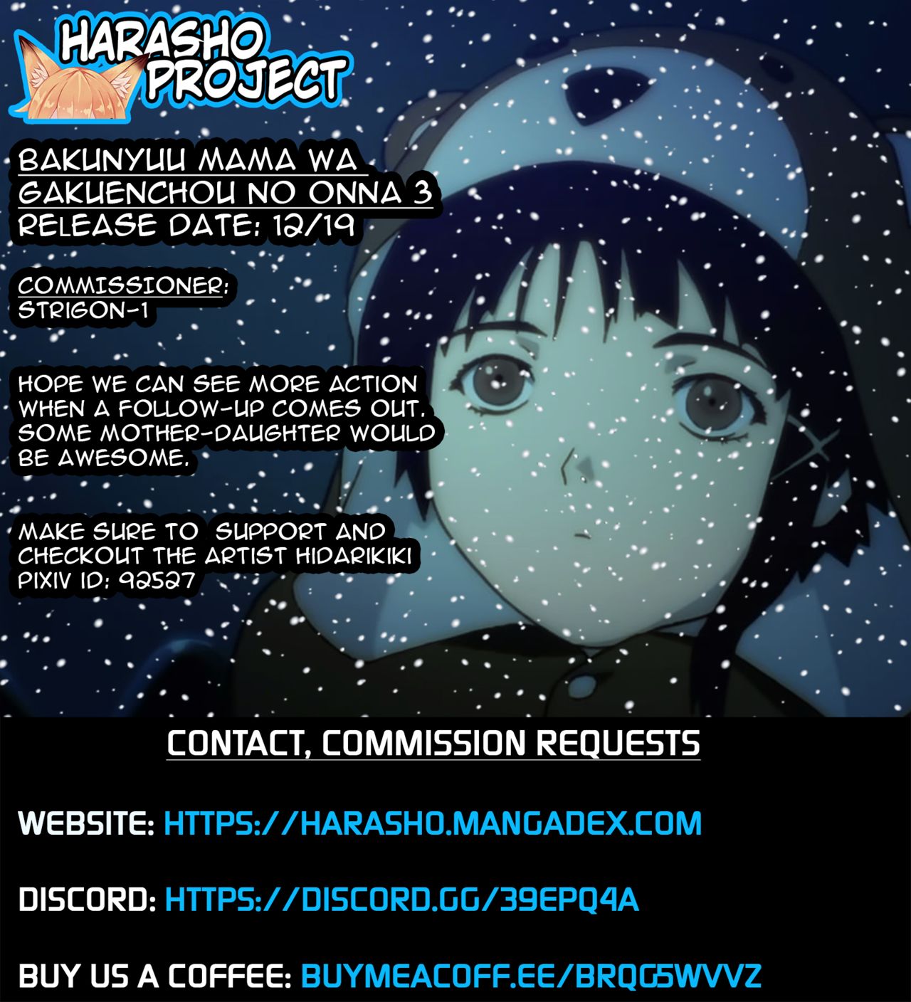 [Sangeriya (Hidarikiki)] Bakunyuu Mama wa Gakuenchou no Onna 3 [English] [Harasho Project] [Digital] imagen número 2