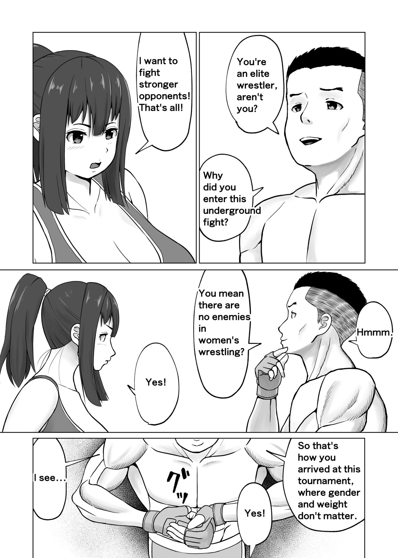 [Utoisa] MIX FIGHT  Chika Kakutou ~Asakura Nagi Hen~ |  MIX FIGHT Underground Fighting Episode of Nagi Asakura  [English] image number 3