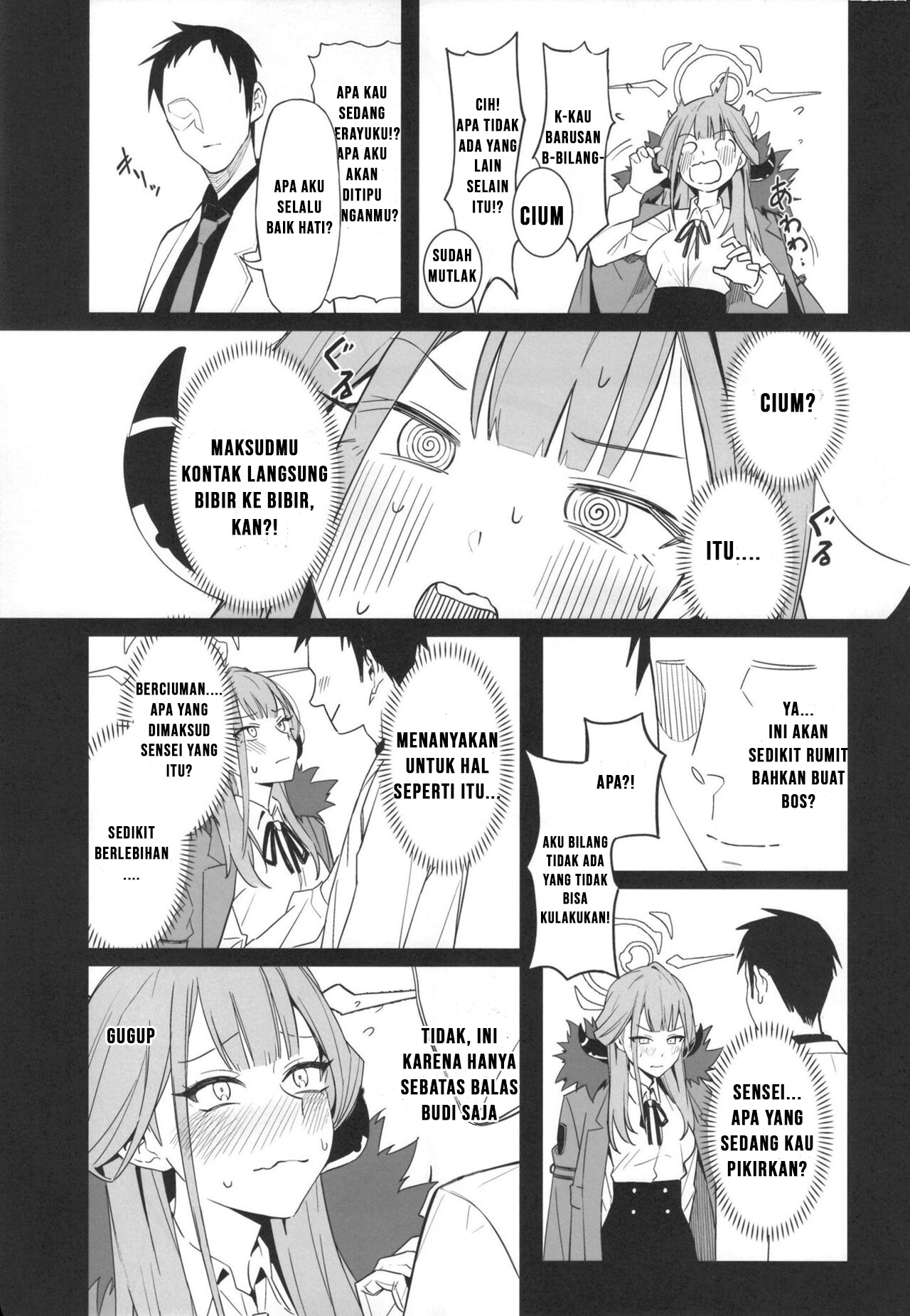 [(RQTK)] shachou to ichasuru hon (Blue Archive) [indonesian] 画像番号 8