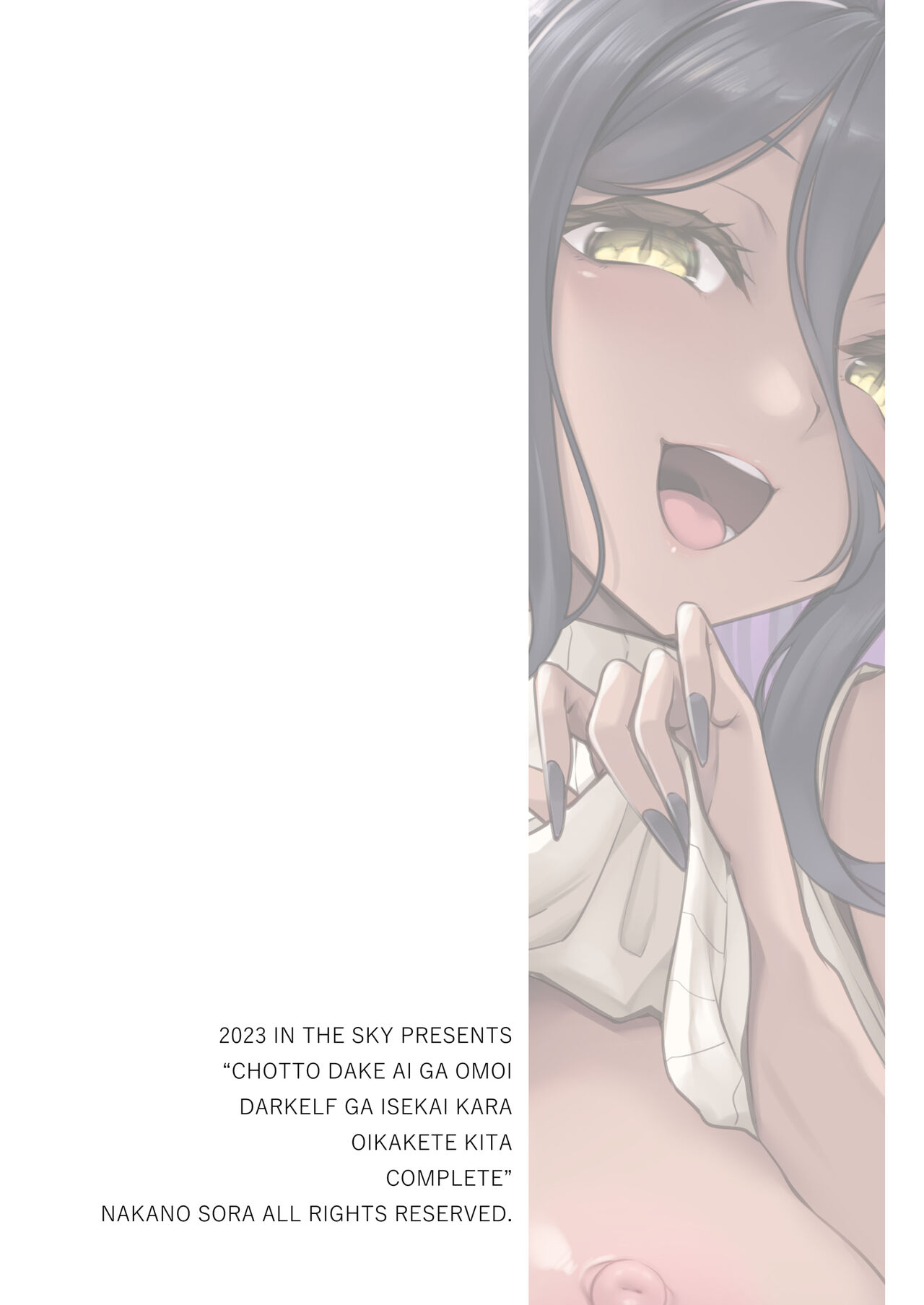 [In The Sky (Nakano Sora)] Chotto dake Ai ga Omoi Dark Elf ga Isekai kara Oikakete Kita Soushuuhen [Digital] image number 191