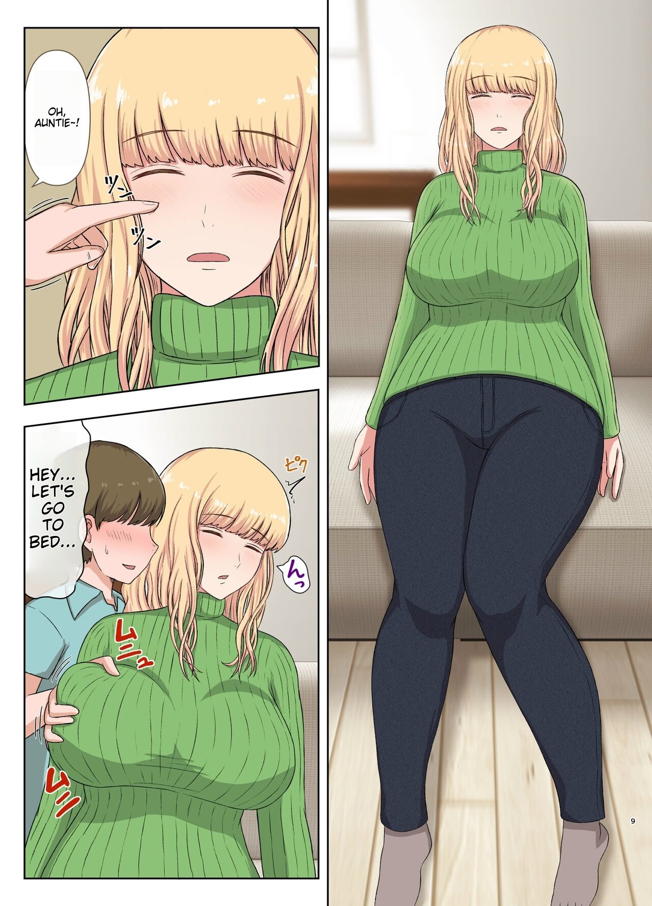 [Saitou Renji] Kinpatsu Oba-san no Suiminkan | Blonde Aunt's Sleep Rape [English] 画像番号 8