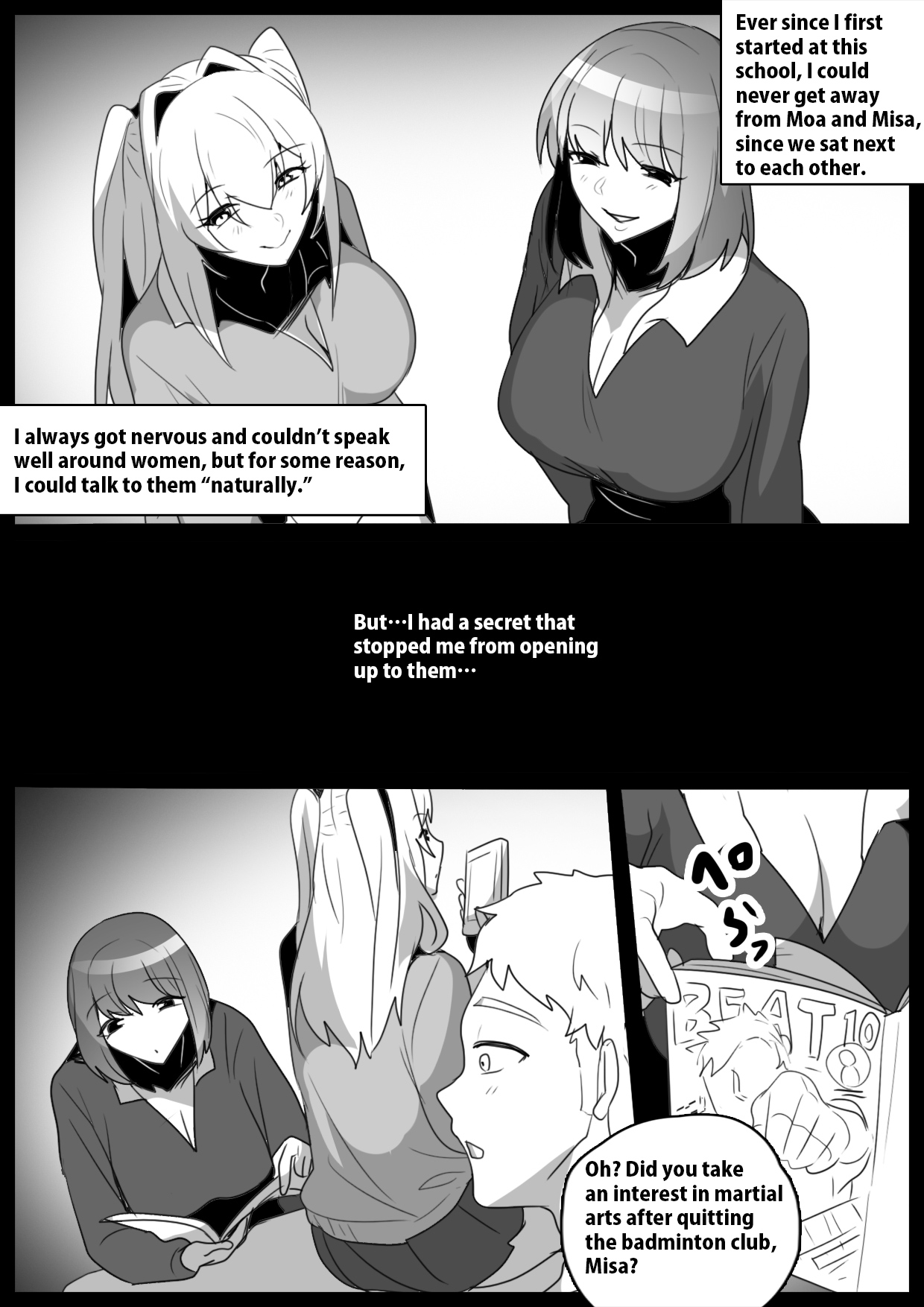 [The Nation of Head Scissors (kubi4, Toppogi)] Onaji Class no  Onna Tomodachi ni Maso Bare shite, Sandbag Dorei ni  Otosareta Hanashi. | Turned into a punching bag slave by two girls in my class who found out I was a masochist [English] numero di immagine  2