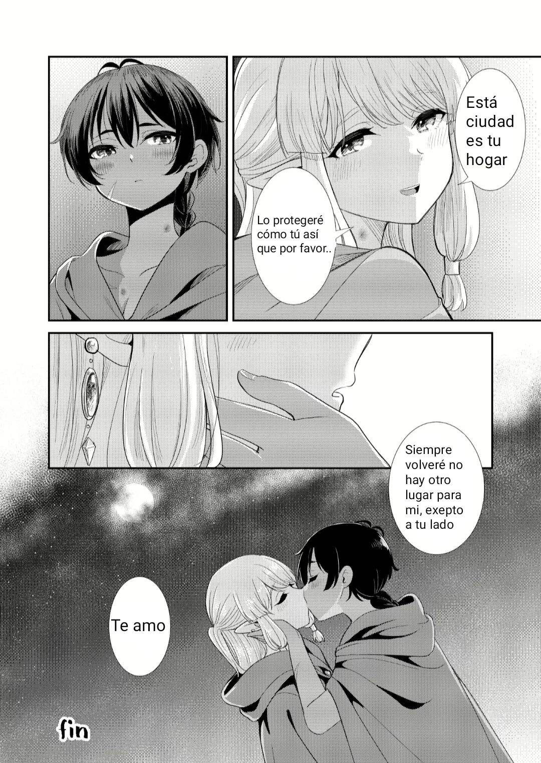 [Burakuradou (Takeshisu)] Under the Moonlit Night | Tsuki Akari no Yoru ni [Spanish] [Viva-el-yuri] [Digital] numero di immagine  23