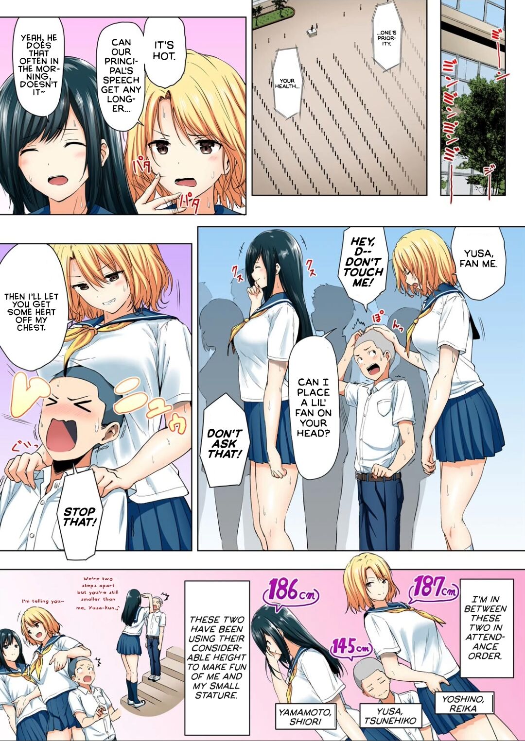 [Hachimitsu] Shinchousa 40cm, Kyou mo Omocha ni Saretemasu ~ Dekkai JK no Iinari SEX 1-2 | With a Height Difference of 40cm, I'm Being Toyed with Again Today ~ Sex Yes-Man of Huge High Shool Girls [English] 画像番号 3
