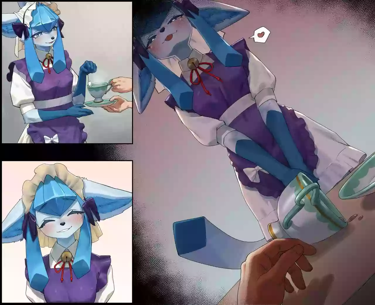 [gudl] Maid Glaceon comic (Pokemon) [English][Gonzalo costa]