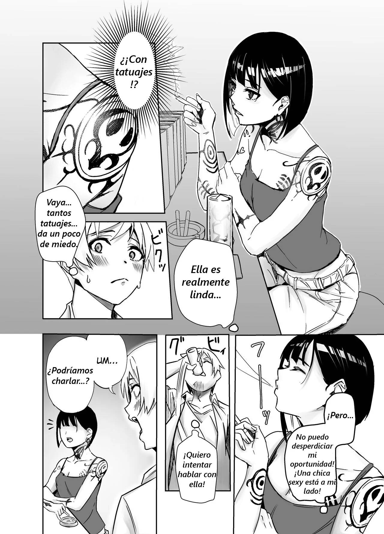 [Dekoboko Champloo] Bar de Deatta Zenshin Tattoo no Onee-san to Icha Love Ecchi [Spanish] [No lo comprendo] [Digital] 4eme image