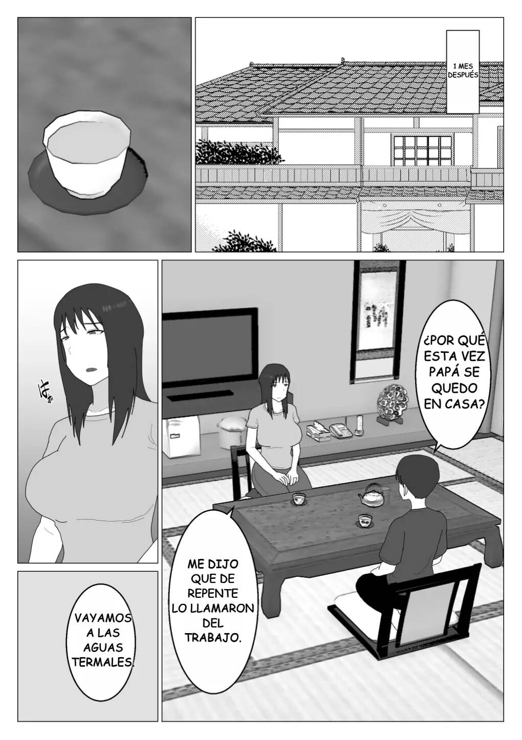 [Oroboy] Dakara Konyoku nante Iya da tte Ittan da 2 | Mamá y Los Baños Mixtos 2 [Spanish] image number 4