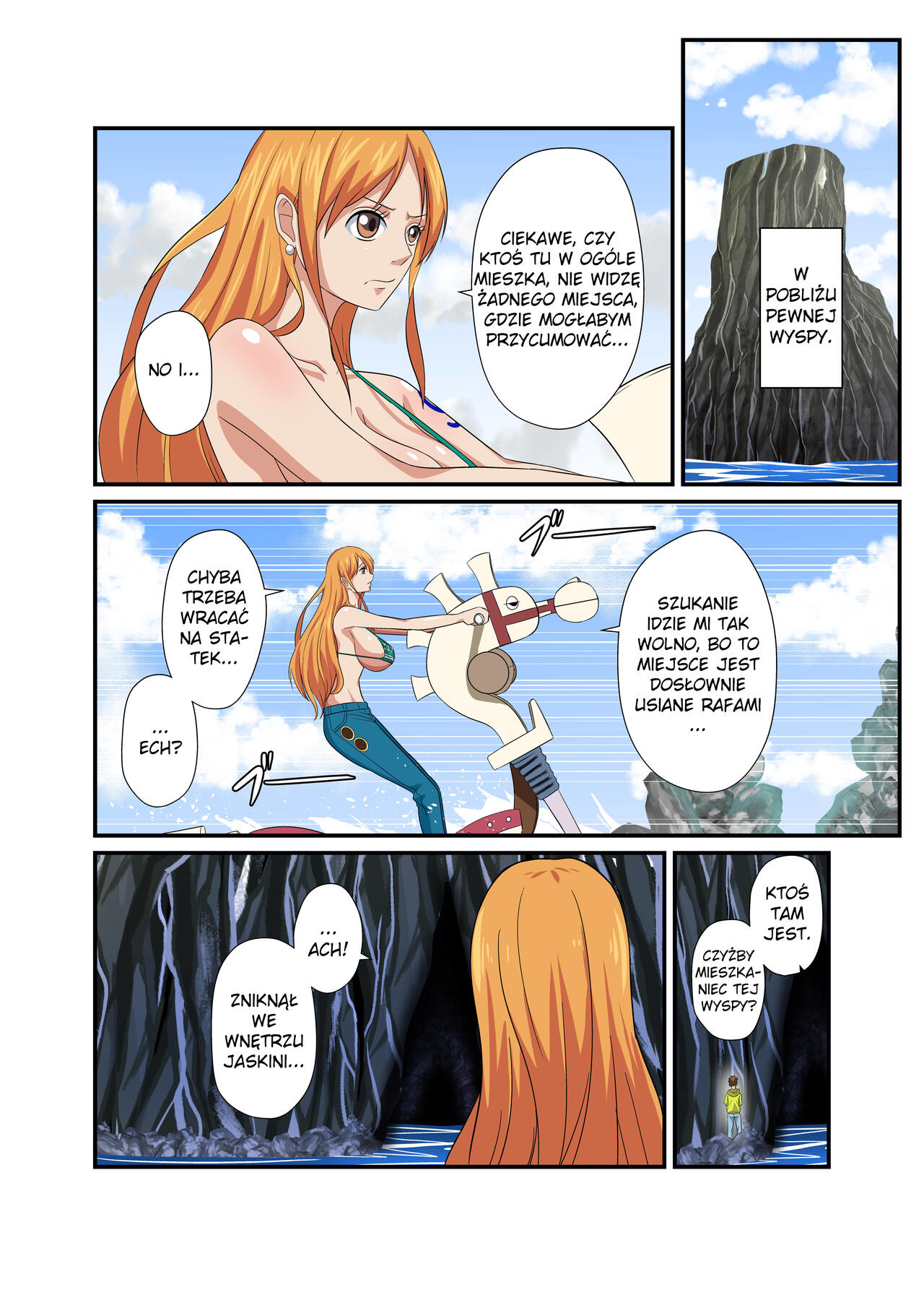 [Q Doujin] Dorobouneko no Douzou no Mae de | Przed Statuą Kociej Złodziejki (One Piece) [Polish] Bildnummer 2