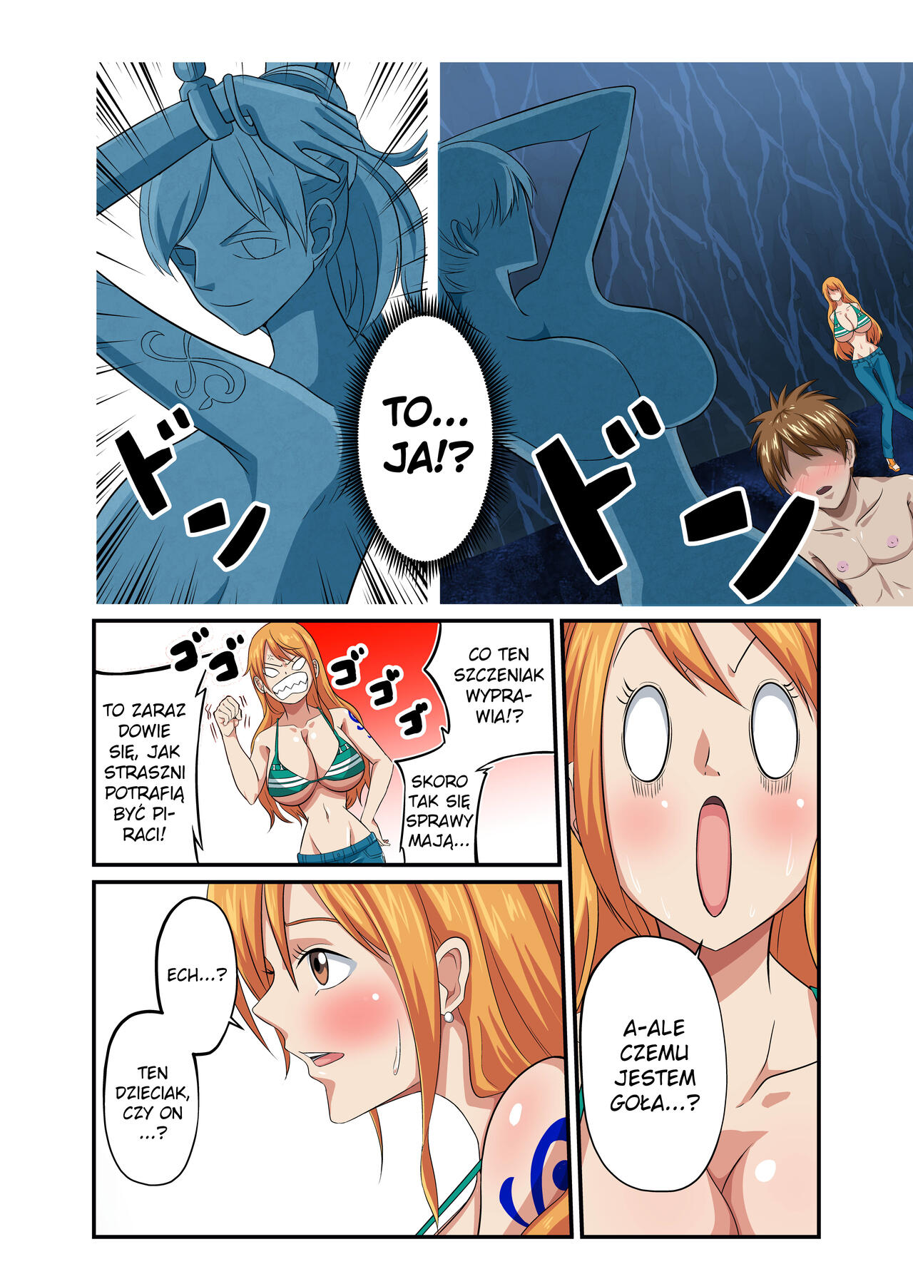 [Q Doujin] Dorobouneko no Douzou no Mae de | Przed Statuą Kociej Złodziejki (One Piece) [Polish] Bildnummer 4