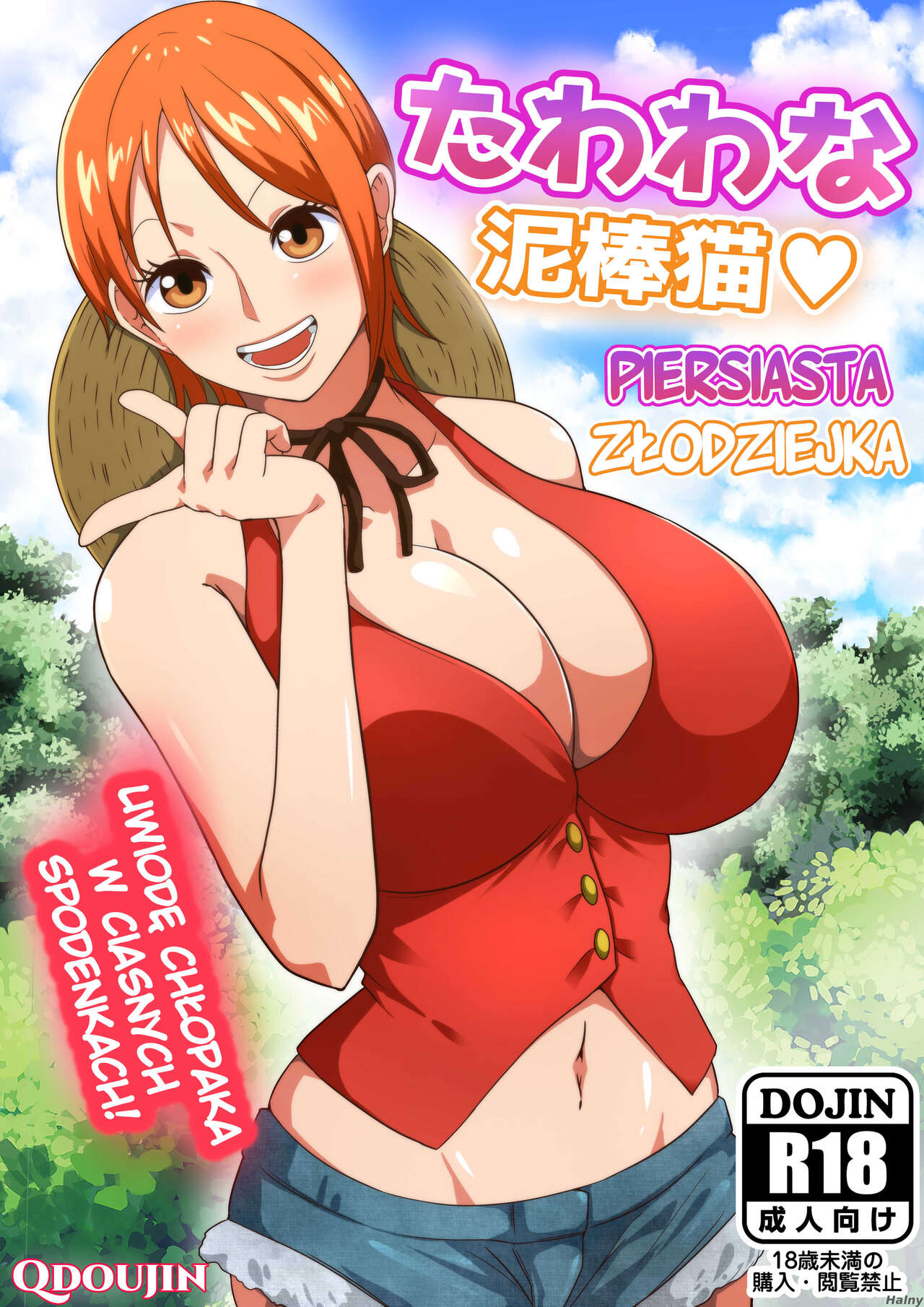 [Q Doujin] Tawawa na Dorobouneko | Piersiasta Złodziejka (One Piece) [Polish] 画像番号 1
