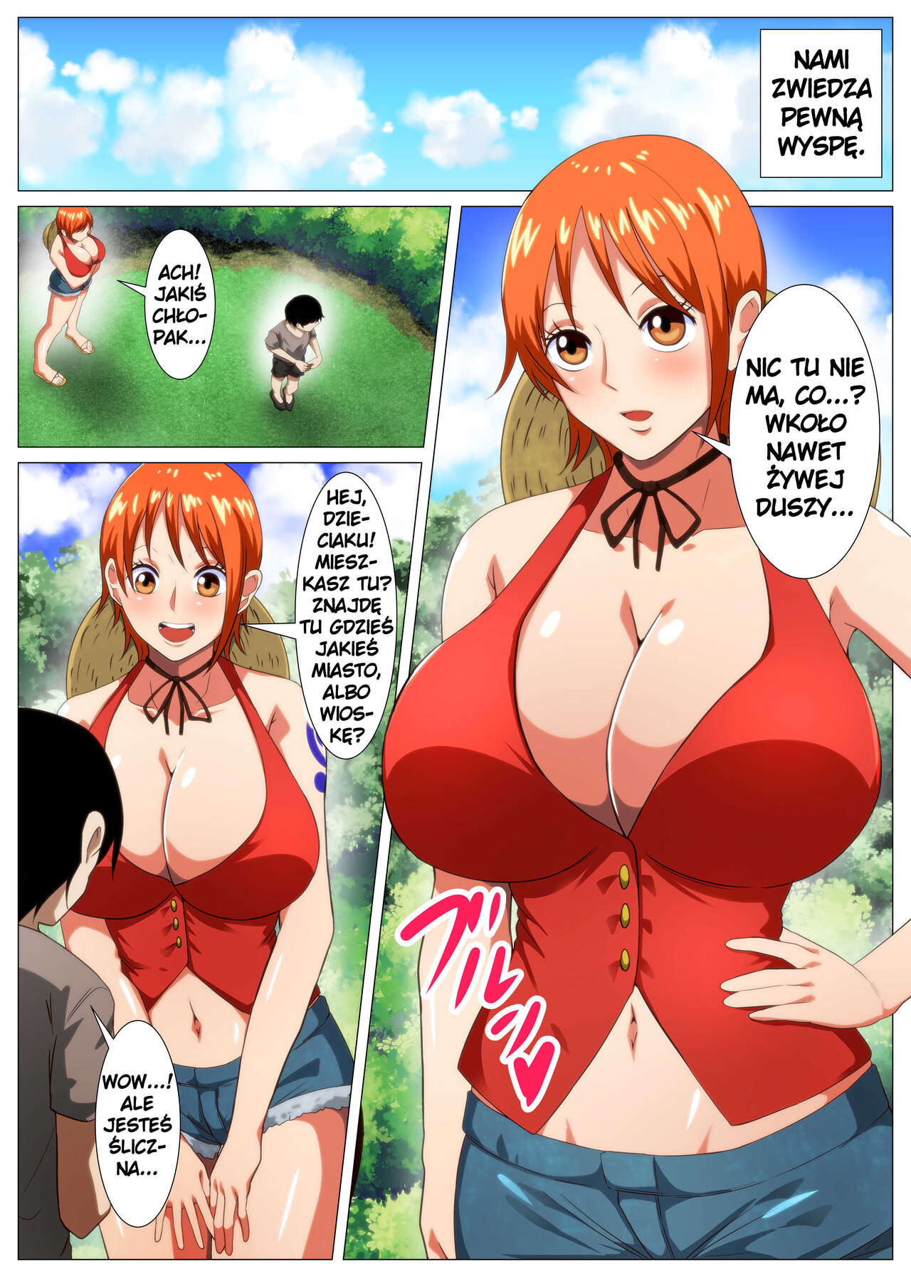 [Q Doujin] Tawawa na Dorobouneko | Piersiasta Złodziejka (One Piece) [Polish] 画像番号 2