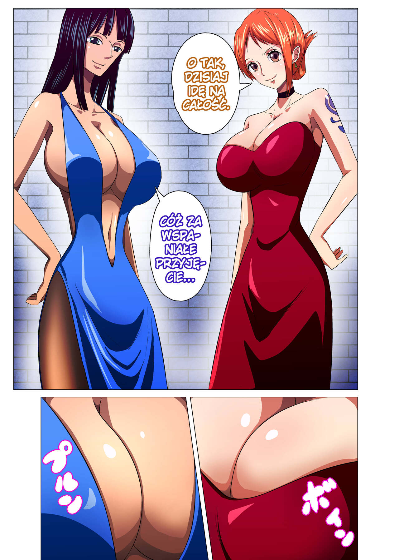 [Q Doujin] Onna Kaizoku ga Himitsu no Settai | Sekretne Usługi Pewnych Piratek (One Piece) [Polish] 画像番号 3