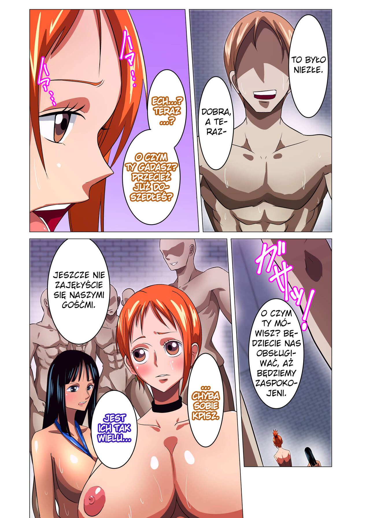 [Q Doujin] Onna Kaizoku ga Himitsu no Settai | Sekretne Usługi Pewnych Piratek (One Piece) [Polish] 画像番号 13