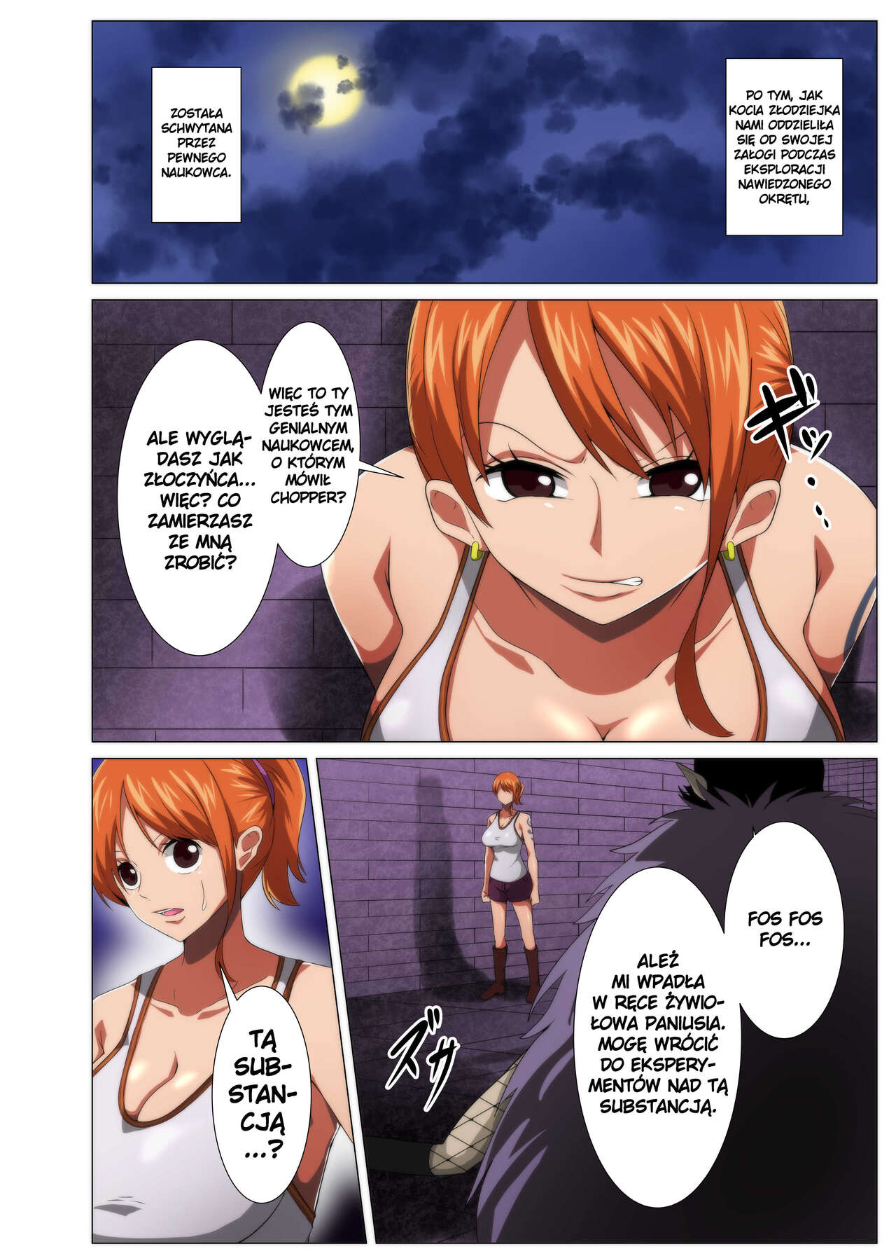 [Q Doujin] Bakunyuu Dorobouneko ga Yuureisen de Hamegurui | Hojnie Obdarzona Złodziejka Brutalnie Wyruchana Na Nawiedzonym Okęcie (One Piece) [Polish] 이미지 번호 2