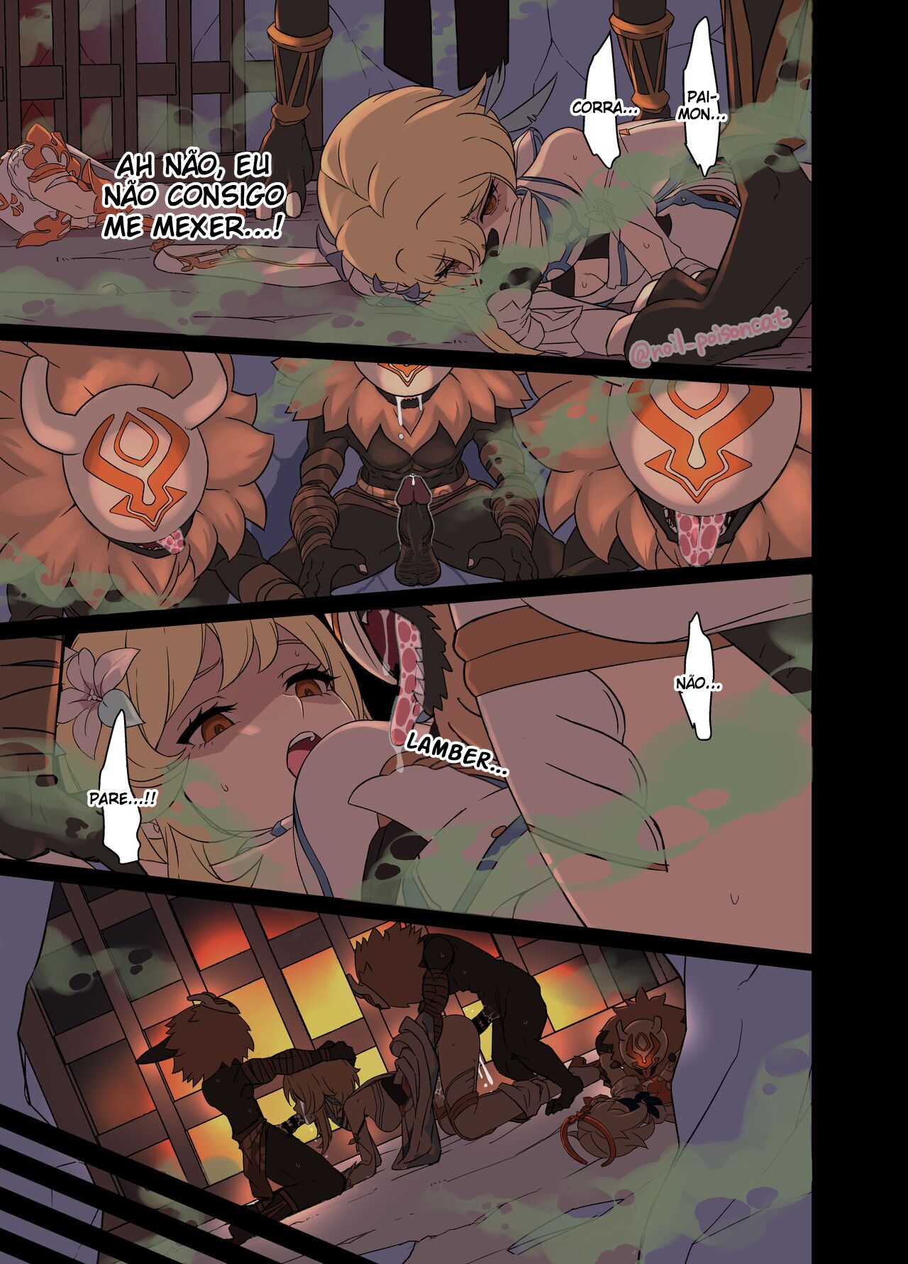 [Dokuneko Noil] Deisui Shita Shenhe ni Warui Koto o Suru Hanashi (Genshin Impact) [Português] [Legoshi] 11eme image