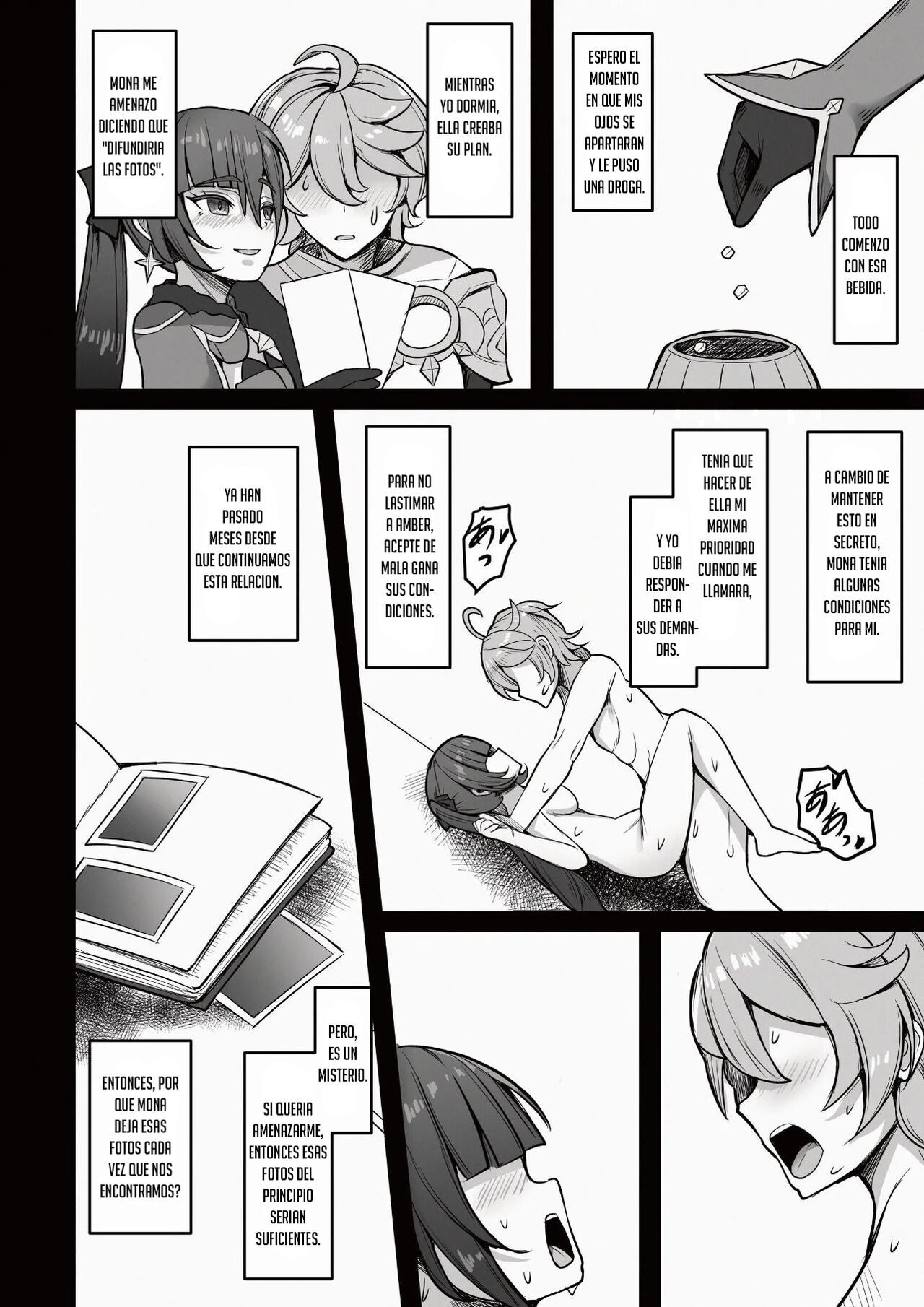 [Mumei Kibou (Nantoka)] Boku, Hontou wa Mona no Koto ga Suki nanda (Genshin Impact) [Spanish] [Digital] 图片编号 5